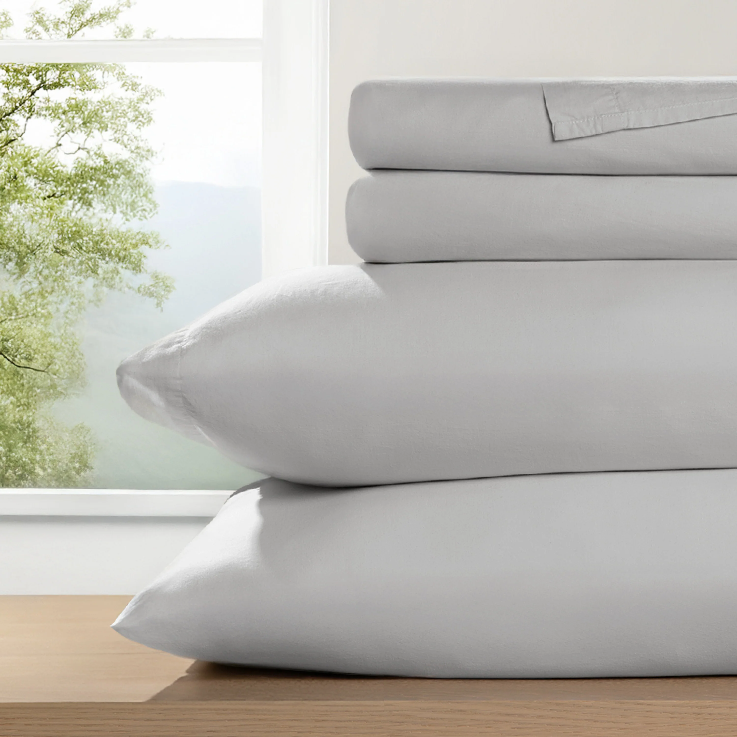 4-Piece 100% Cotton Percale Sheet Set - Image 22