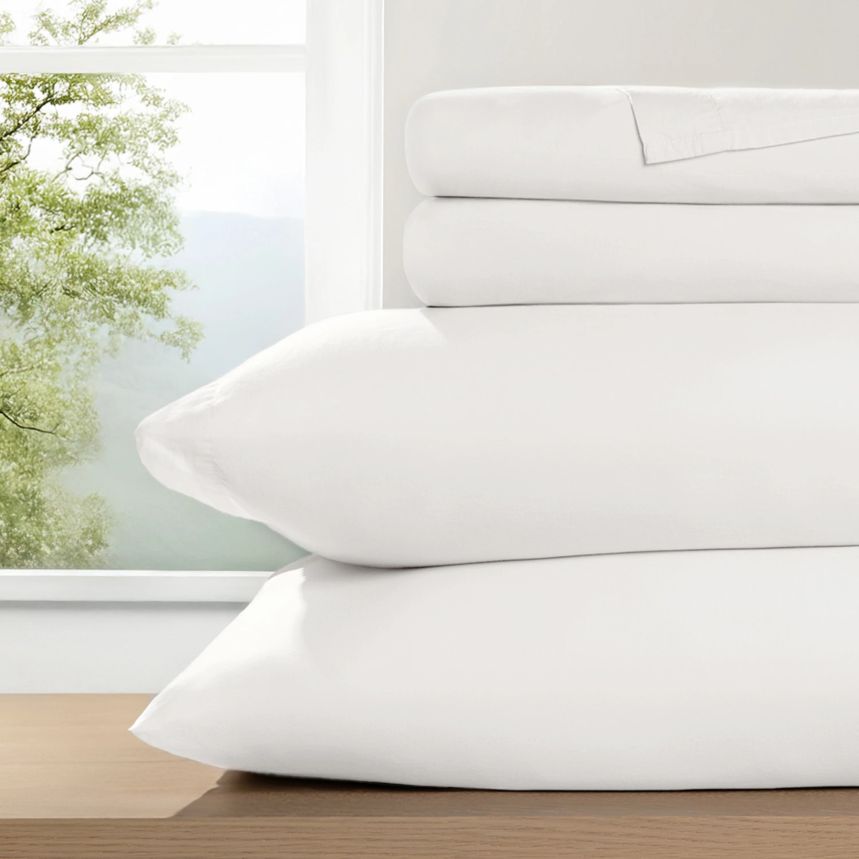 4-Piece 100% Cotton Percale Sheet Set - Image 24