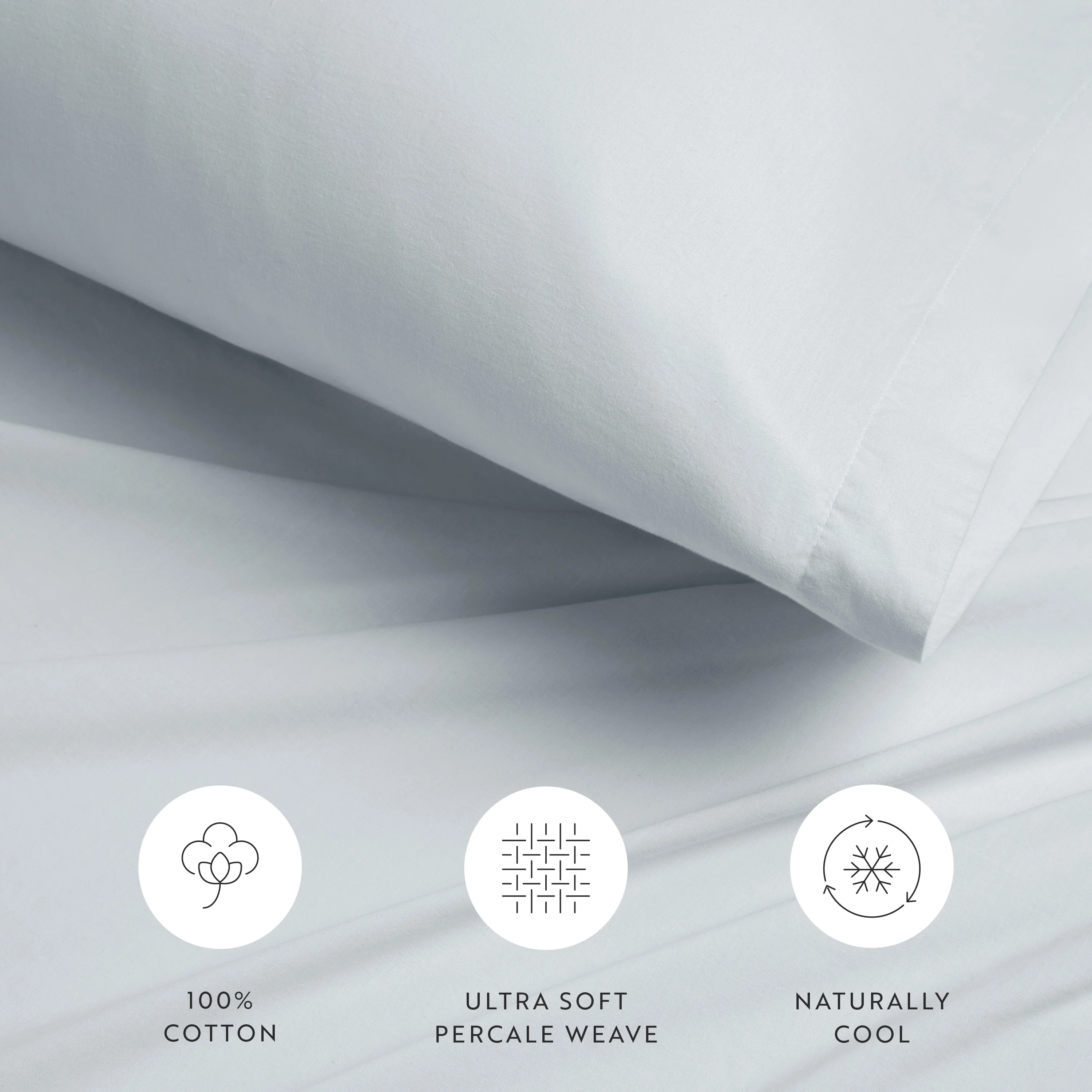 4-Piece 100% Cotton Percale Sheet Set - Image 31