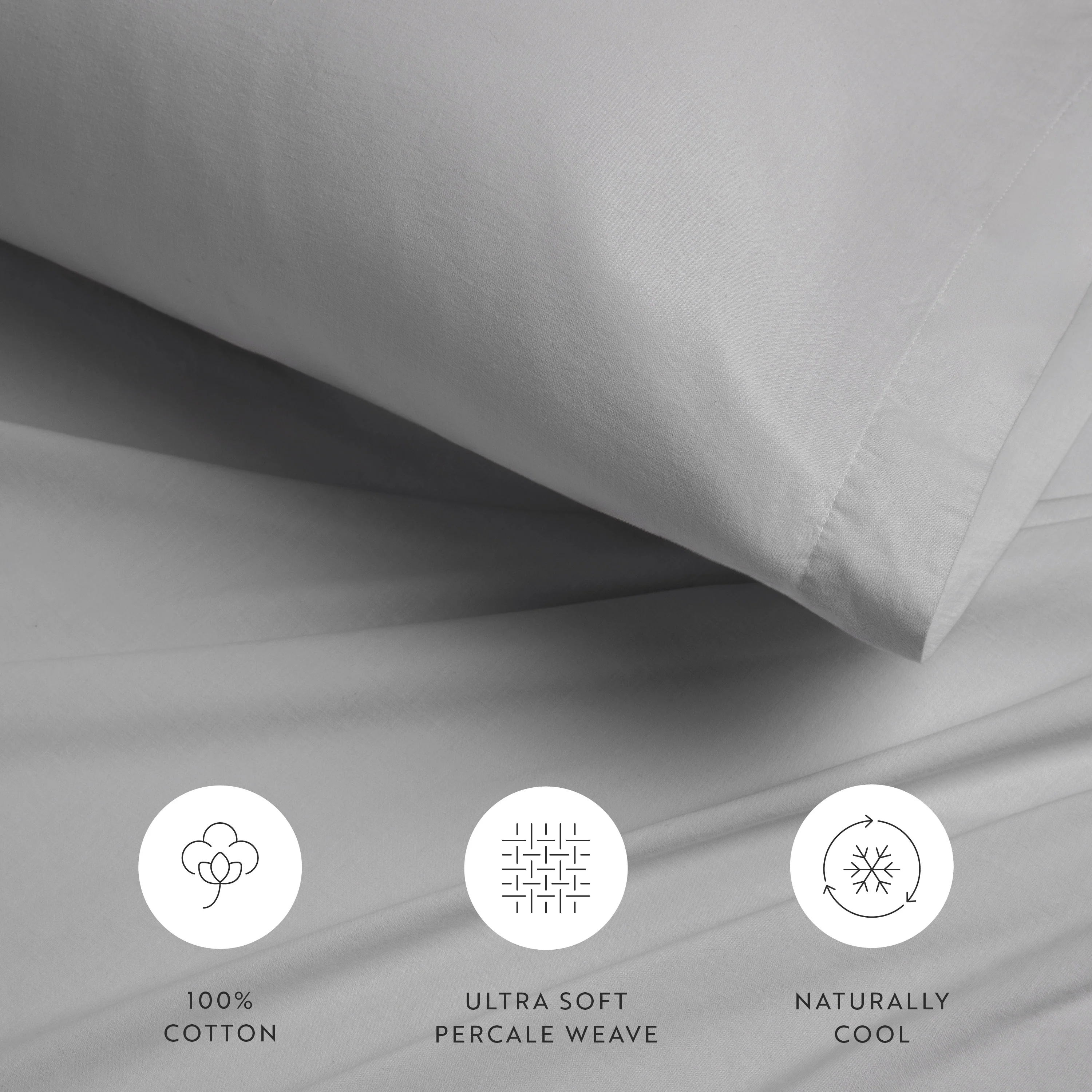 4-Piece 100% Cotton Percale Sheet Set - Image 34