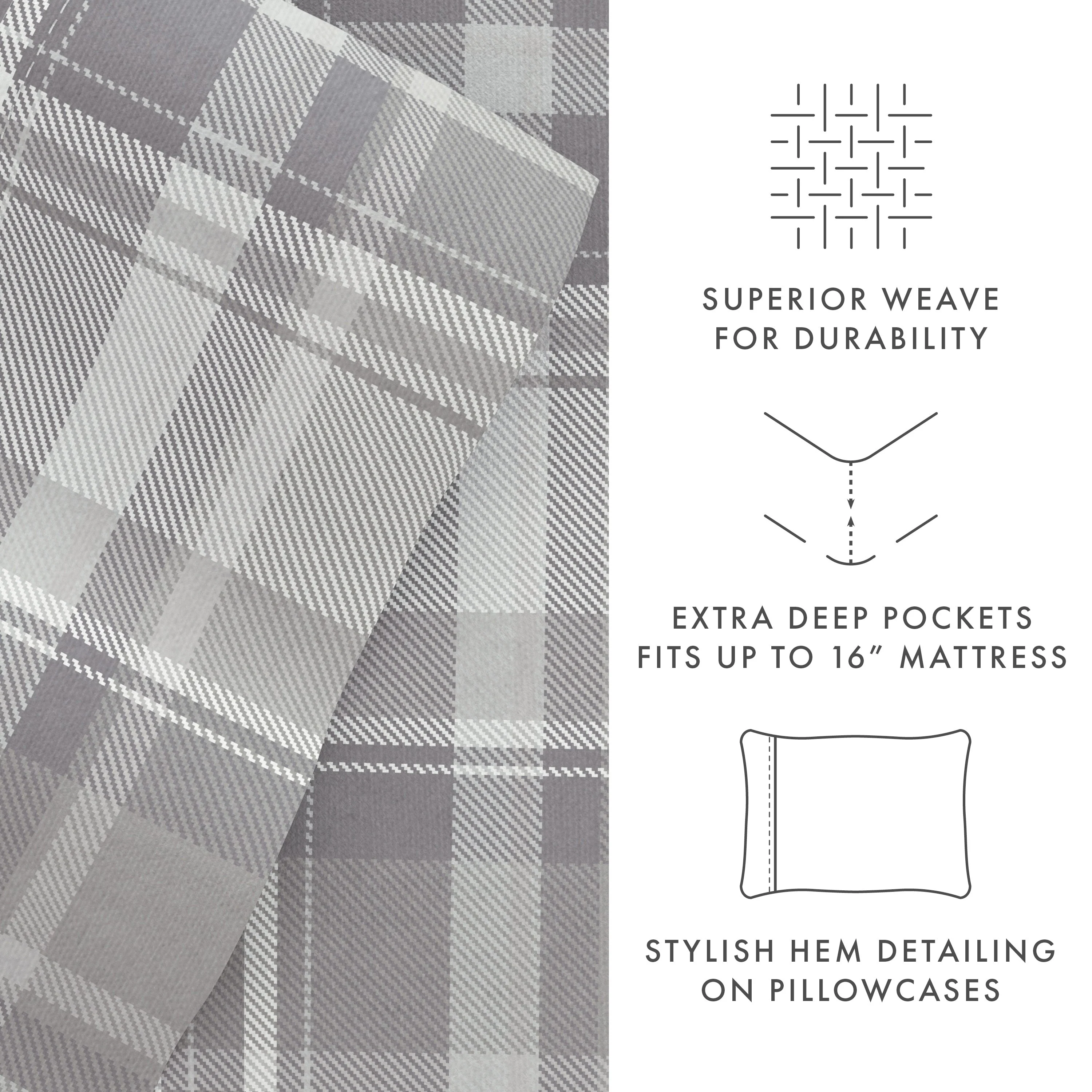 4-Piece Flannel Sheet Sets - SLEEP60 - Image 96