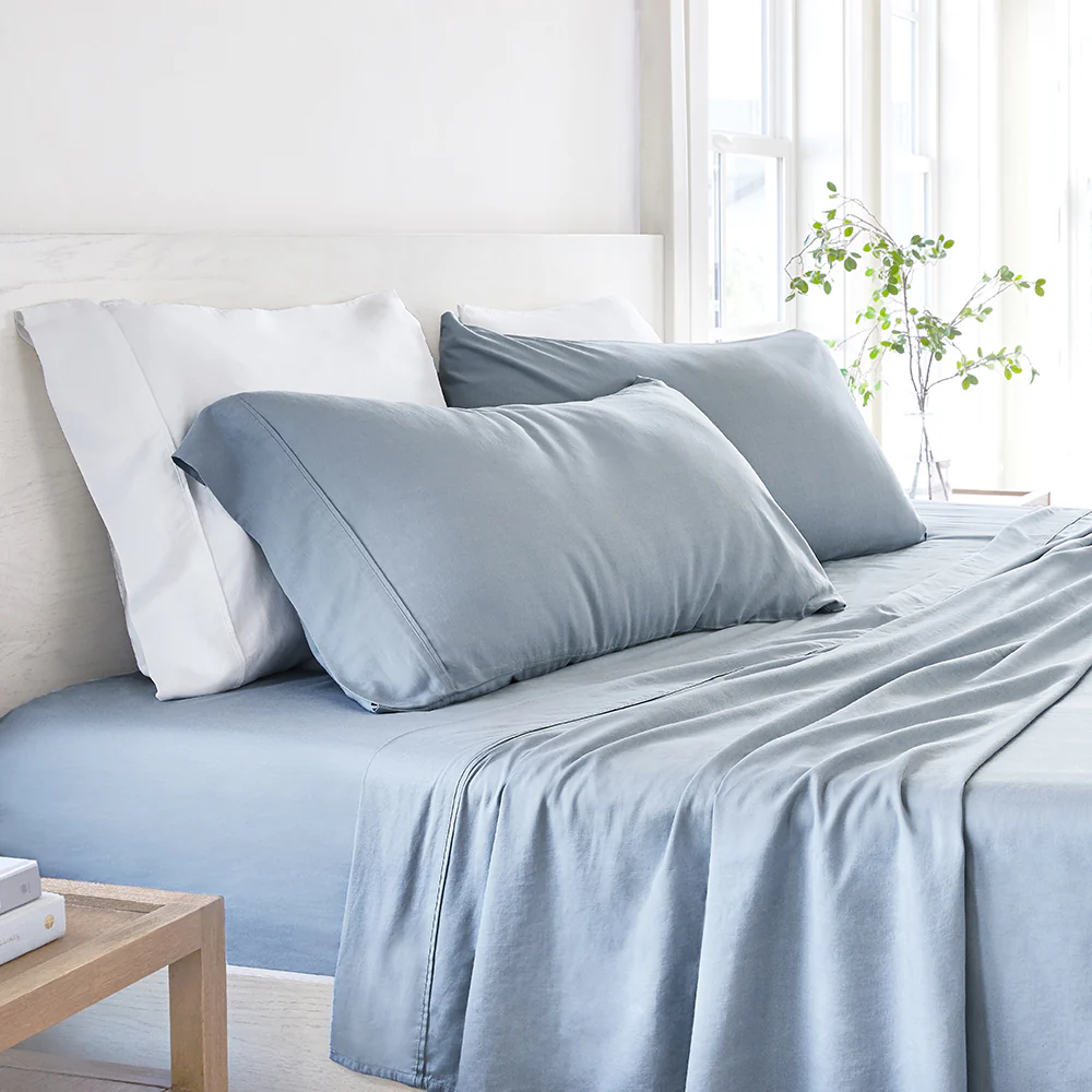 4-Piece Linen Bamboo Blend Sheet Set - Image 5