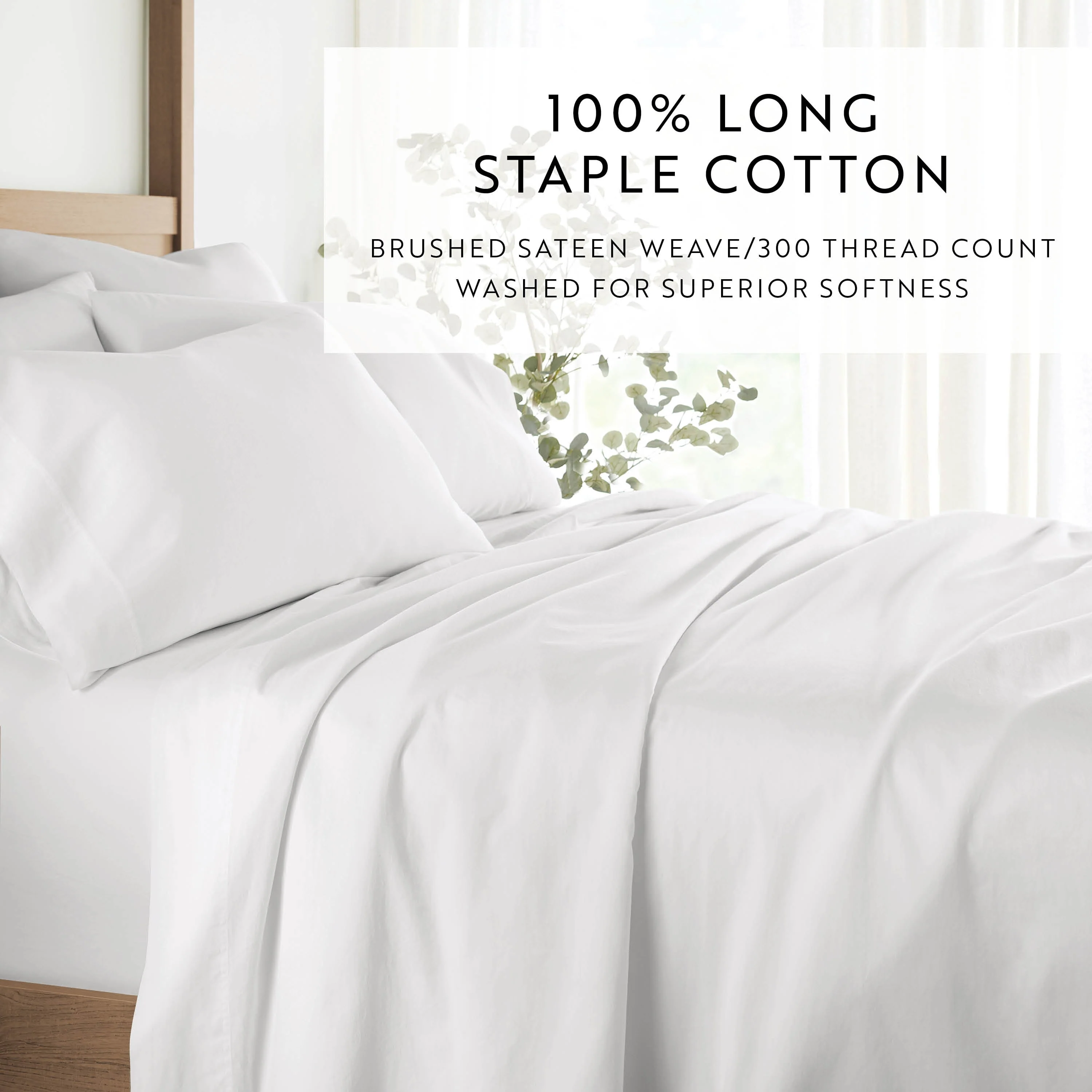 4 Piece Long Staple 100% Cotton Sheet Set (Sale) - Image 62
