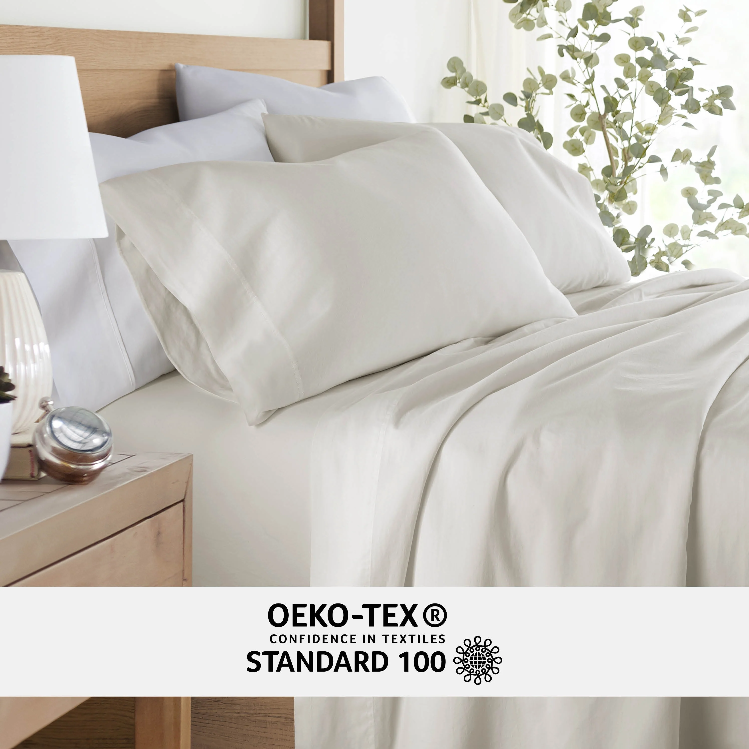4 Piece Long Staple 100% Cotton Sheet Set (Sale) - Image 71