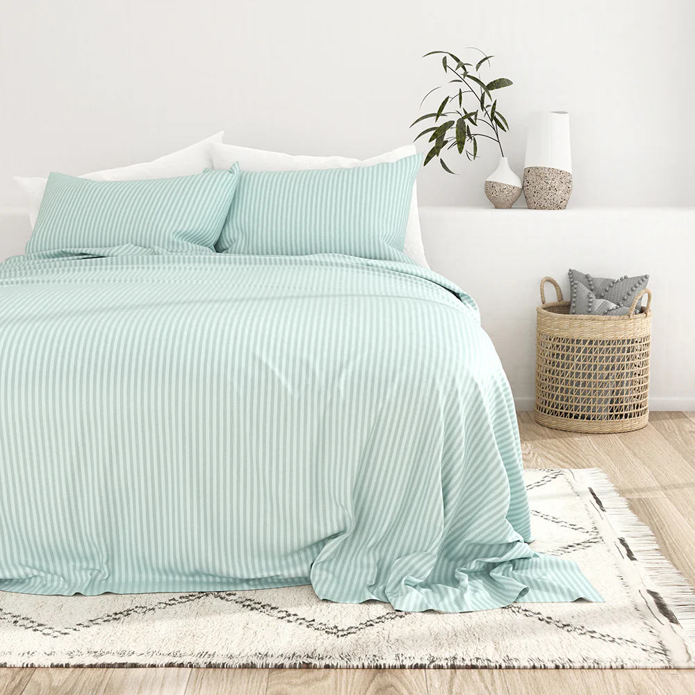 Striped Embossed 4-Piece Sheet Set - Image 13