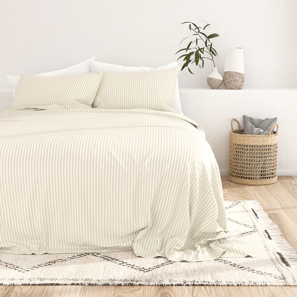 Striped Embossed 4-Piece Sheet Set - Image 14