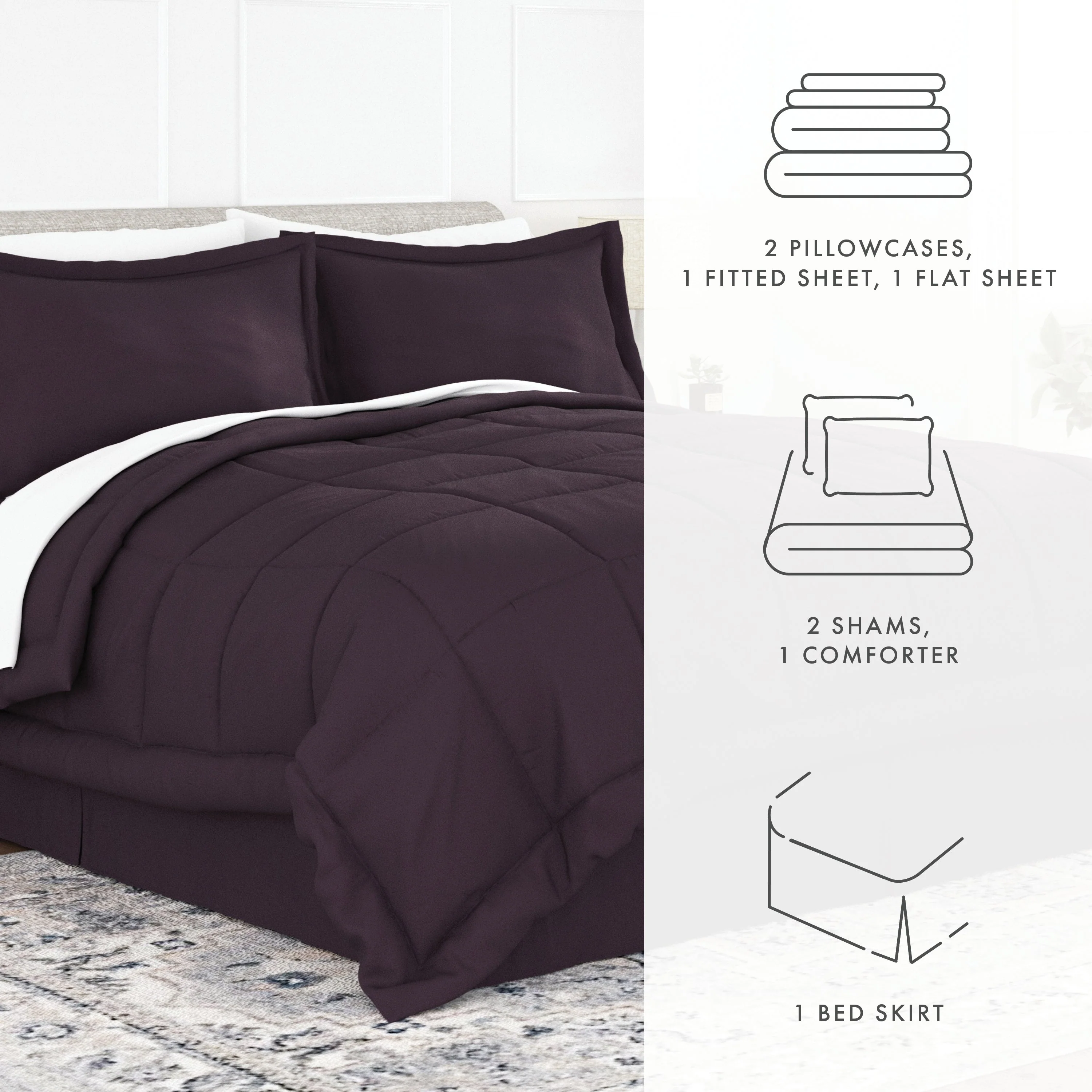 8-Piece Down-Alternative Comforter Set (Sale) - Image 31