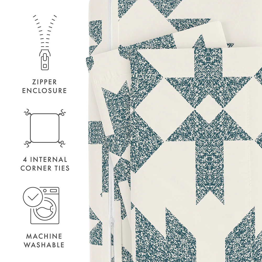 Adobe Diamond Pattern 3-Piece Duvet Cover Set - Image 25