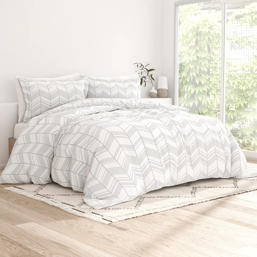 Alps Chevron Pattern 3-Piece Duvet Cover Set - Image 2