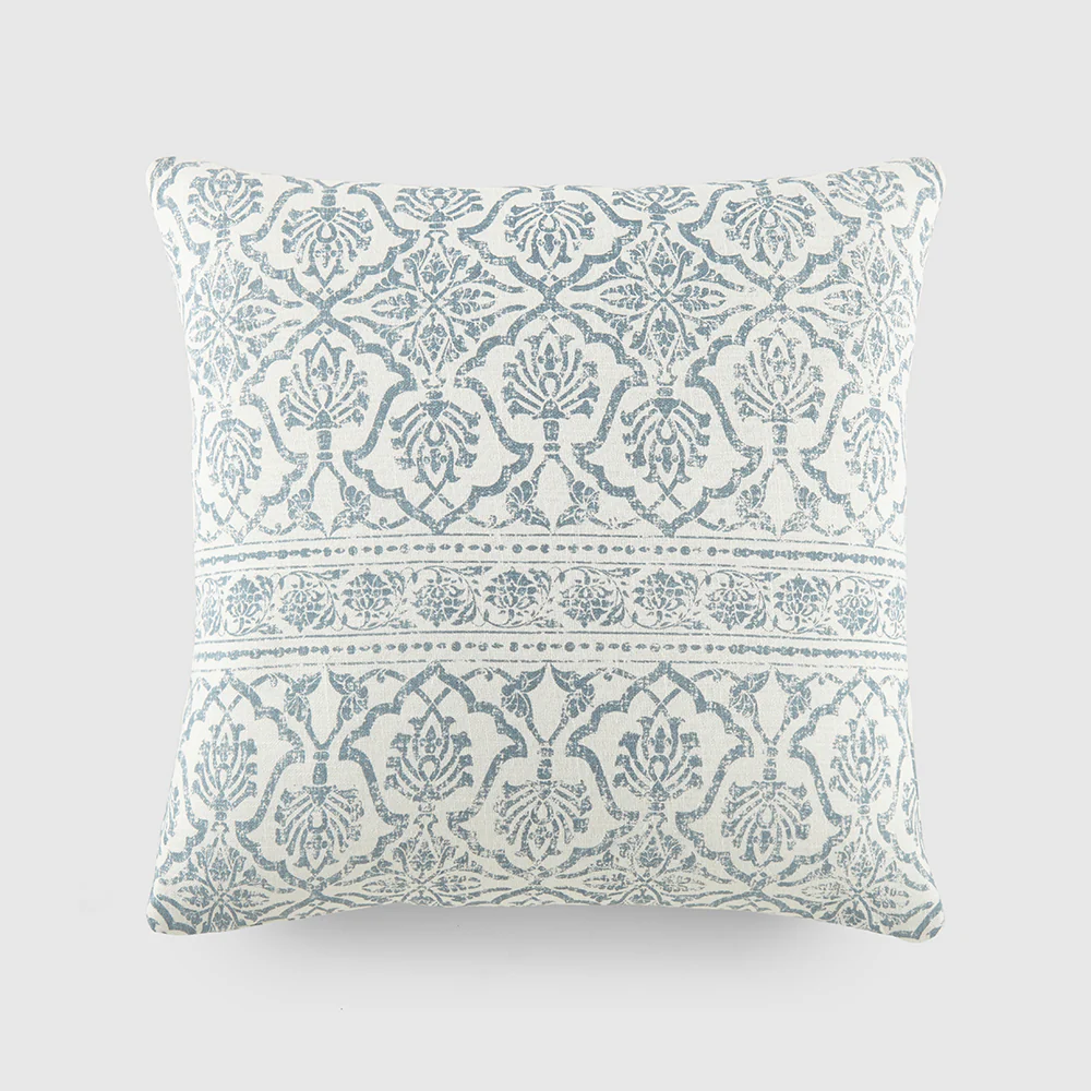 Antique Floral Patterned Throw Pillow - Image 2