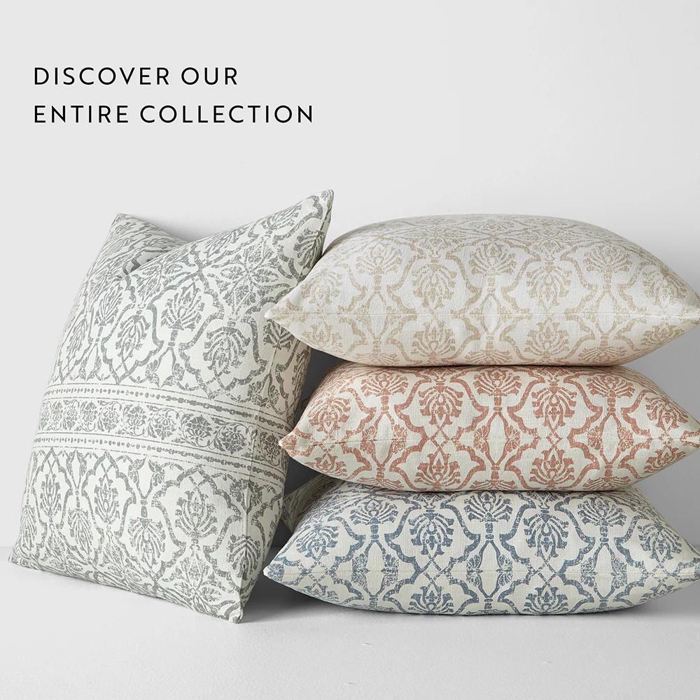 Antique Floral Patterned Throw Pillow - Image 38