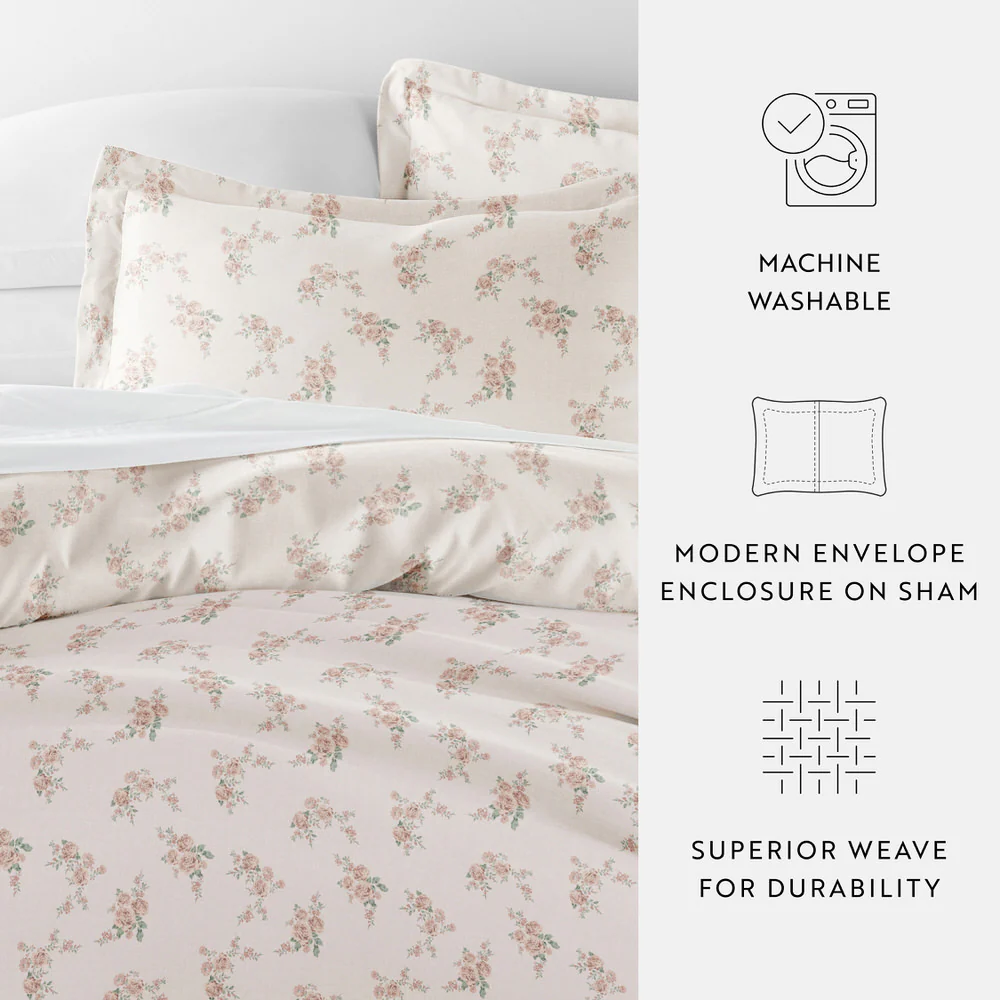 Apricot Pattern 3-Piece Duvet Cover Set - Image 7