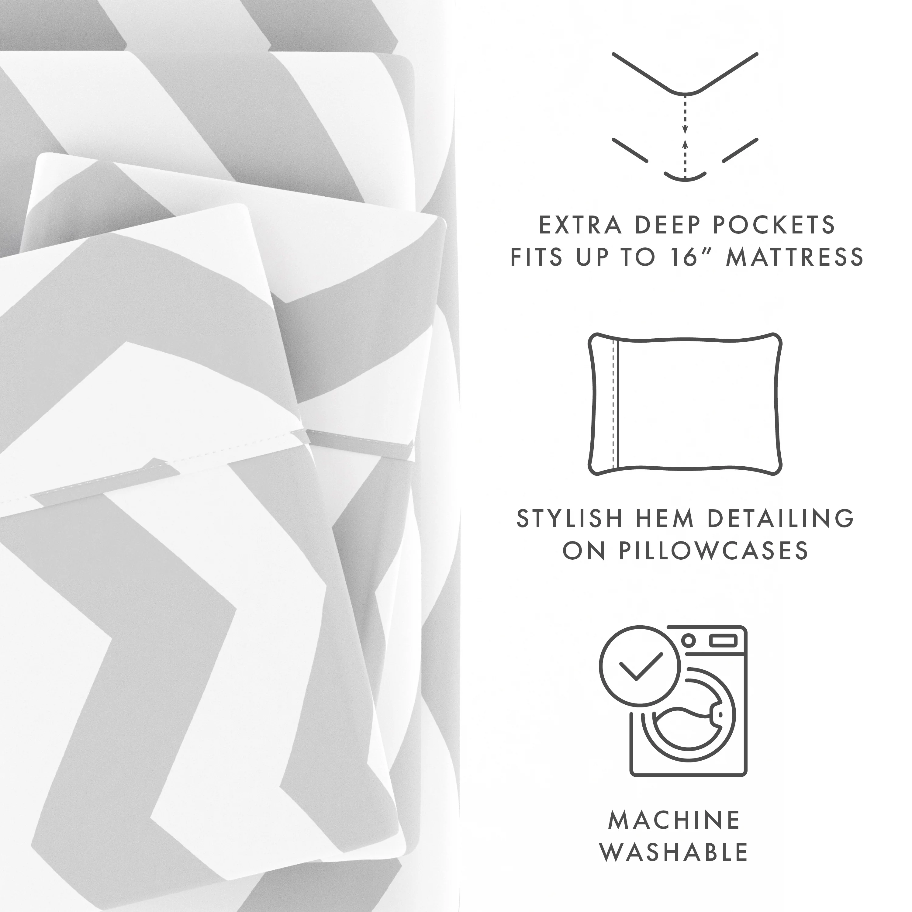 Arrow Pattern 4-Piece Sheet Set - Image 21