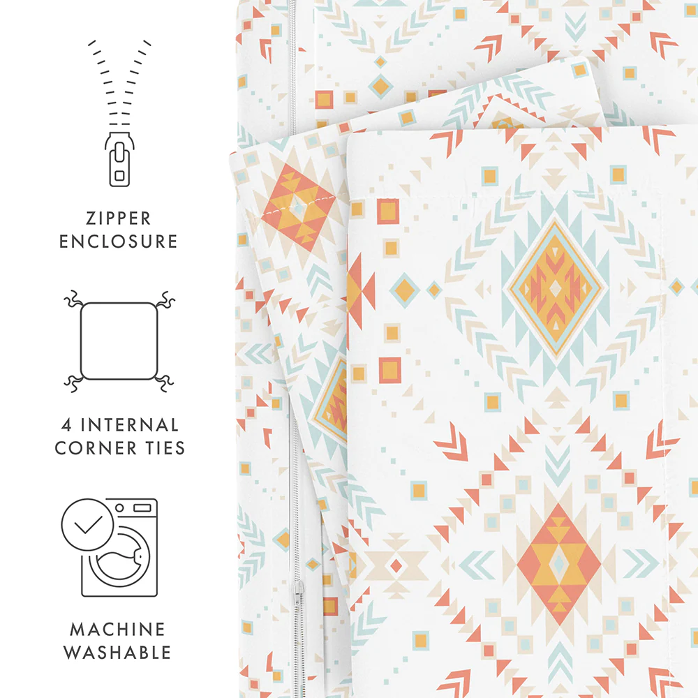 Aztec Dreams Pattern 3-Piece Duvet Cover Set - Image 9