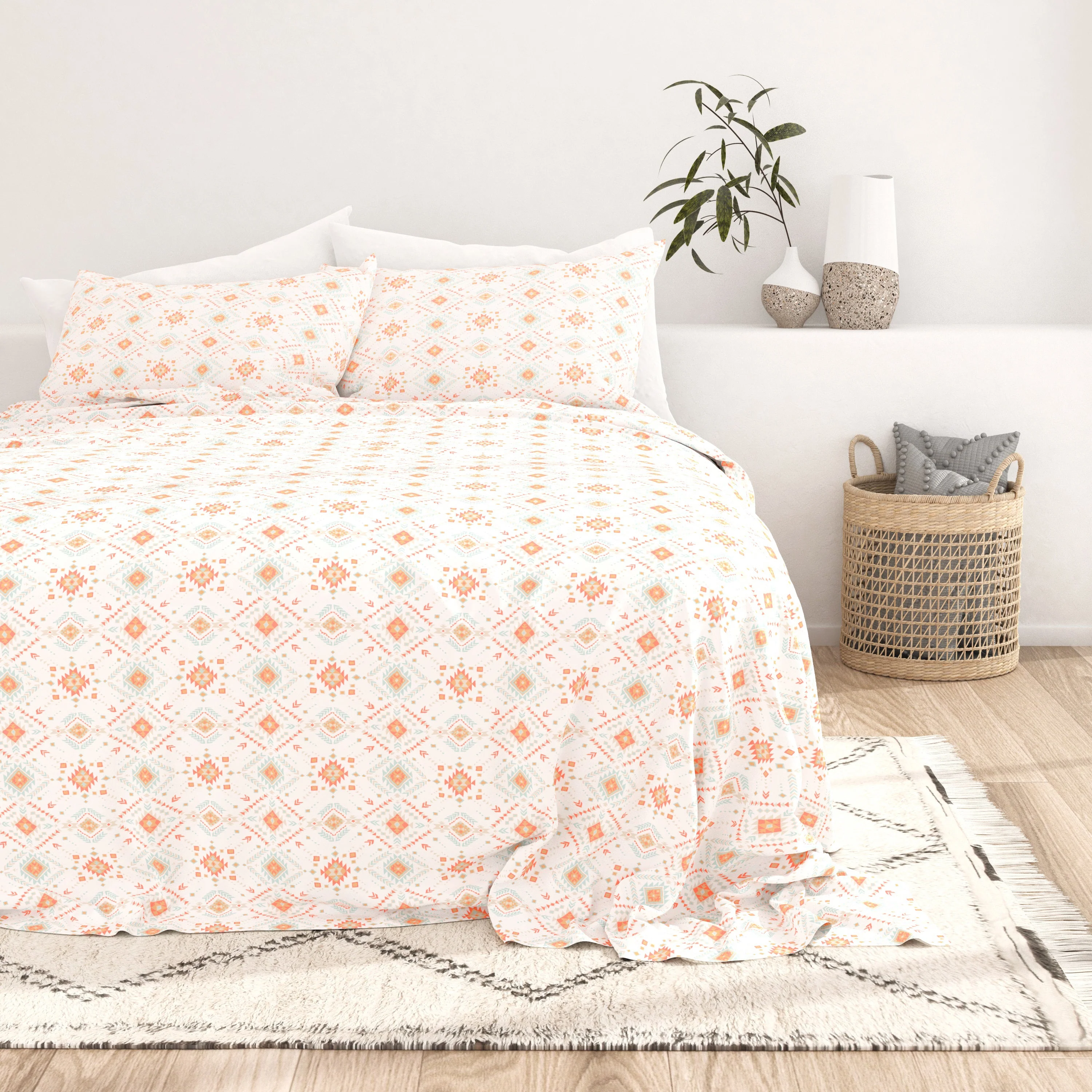 Aztec Dreams Pattern 4-Piece Sheet Set - Sale - Image 3