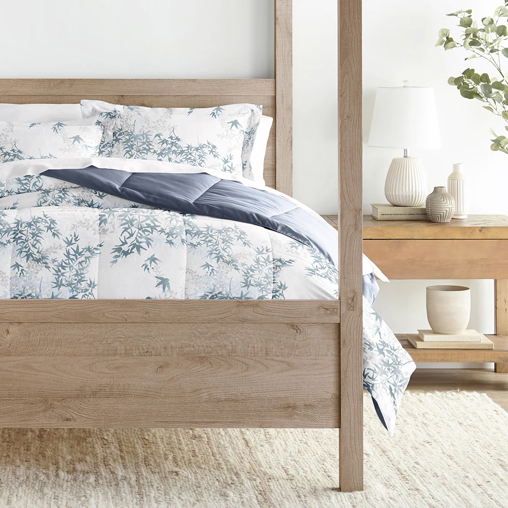 Bamboo Leaves Reversible Down-Alternative Comforter Set - Image 3