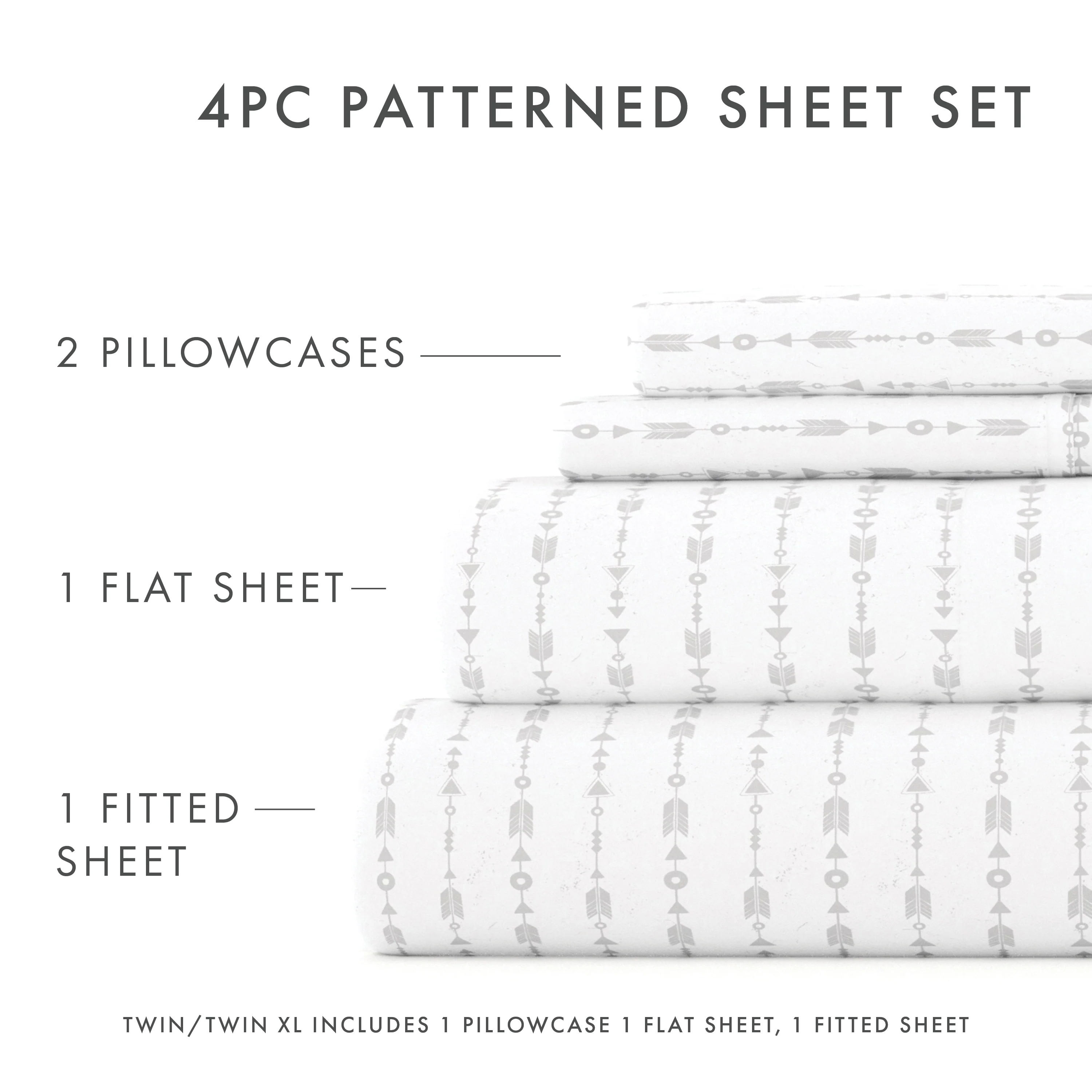 Beaded Arrows Pattern 4-Piece Sheet Set - Image 10