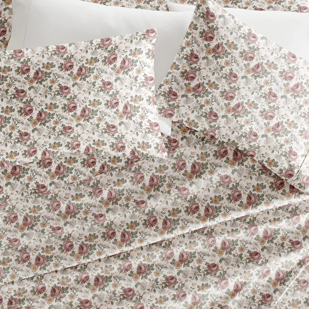 Blooming Floral 4-Piece Pattern Sheet Set - Sale - Image 3