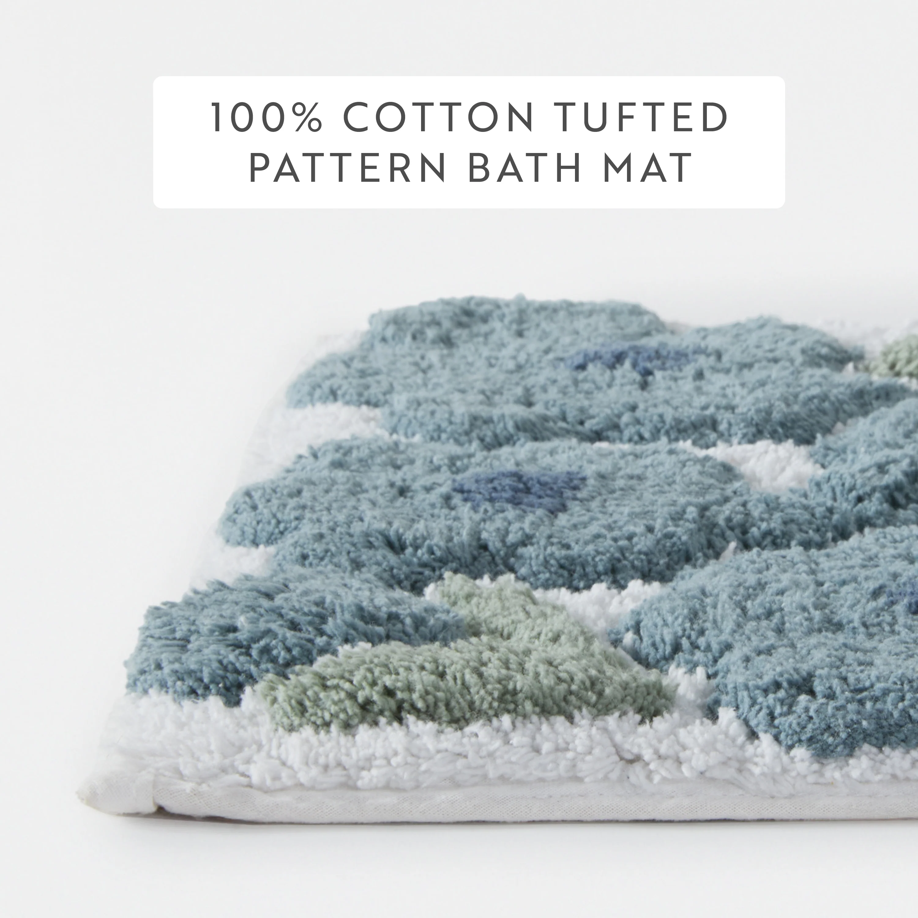 100% Cotton Blossoms Patterned Bath Mat - Image 24