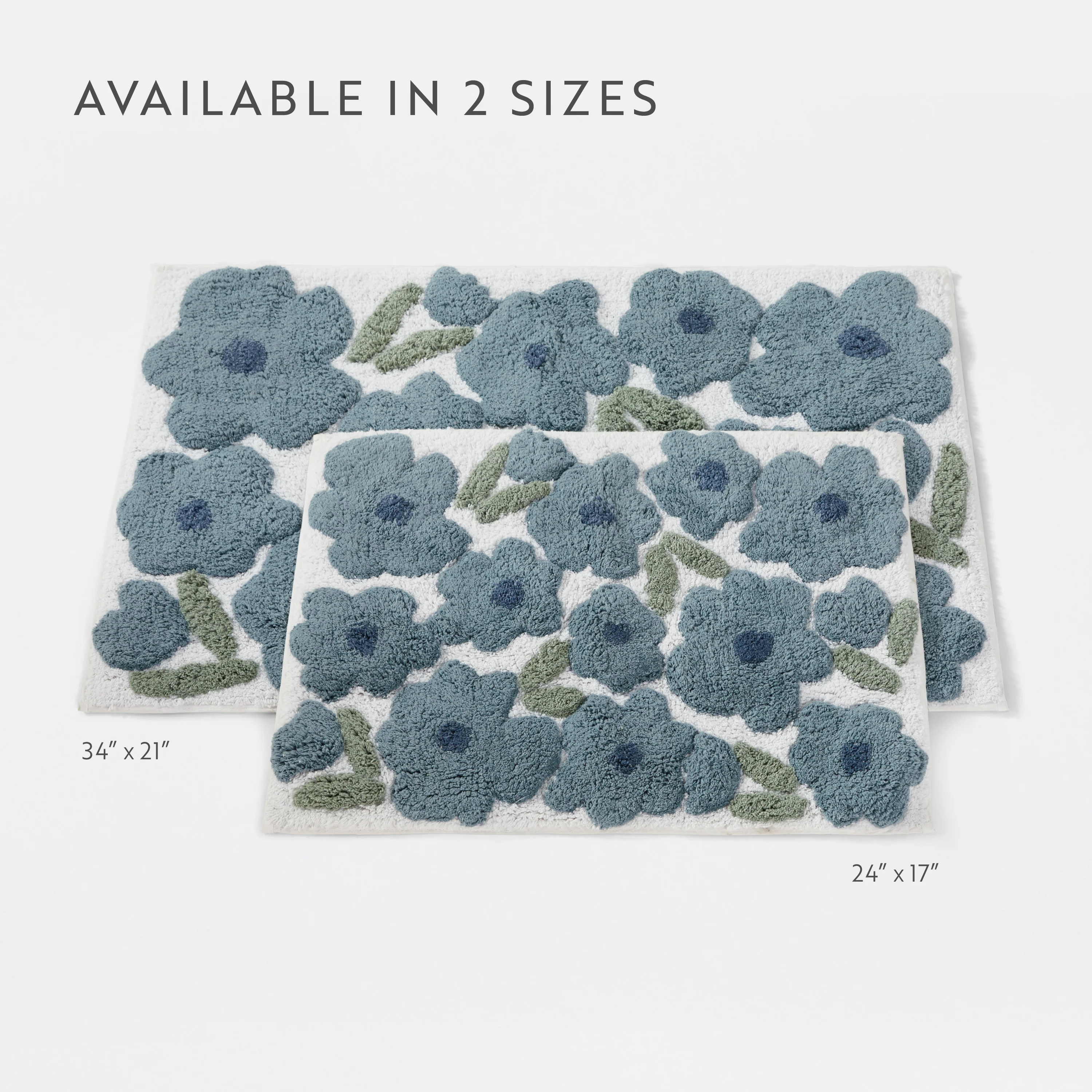 100% Cotton Blossoms Patterned Bath Mat - Image 30