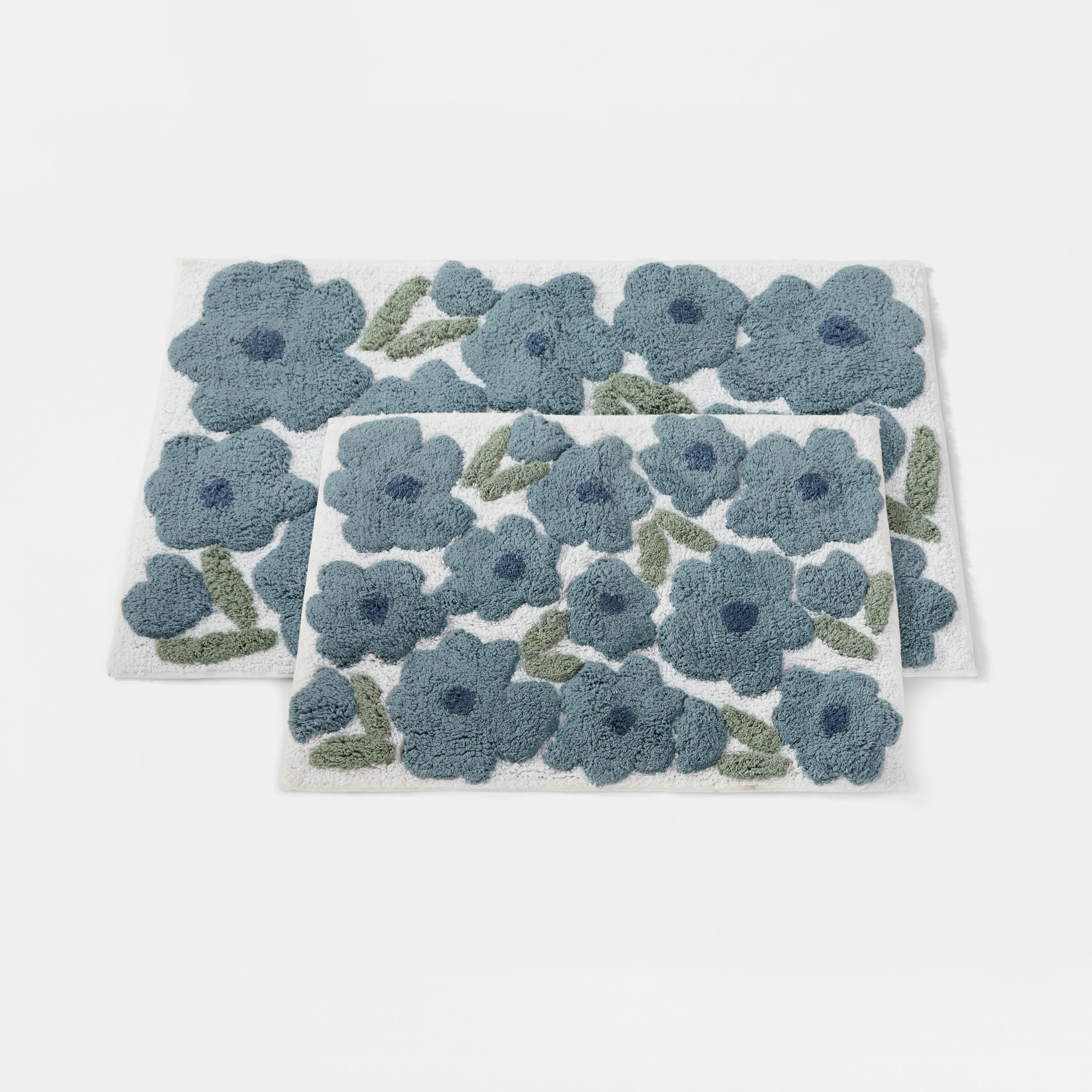 100% Cotton Blossoms Patterned Bath Mat - Image 5