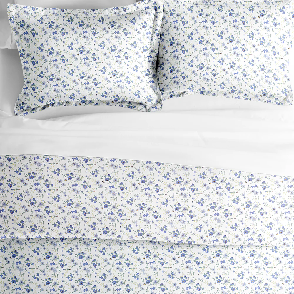 Blossoms Pattern 3-Piece Duvet Cover Set - Image 5