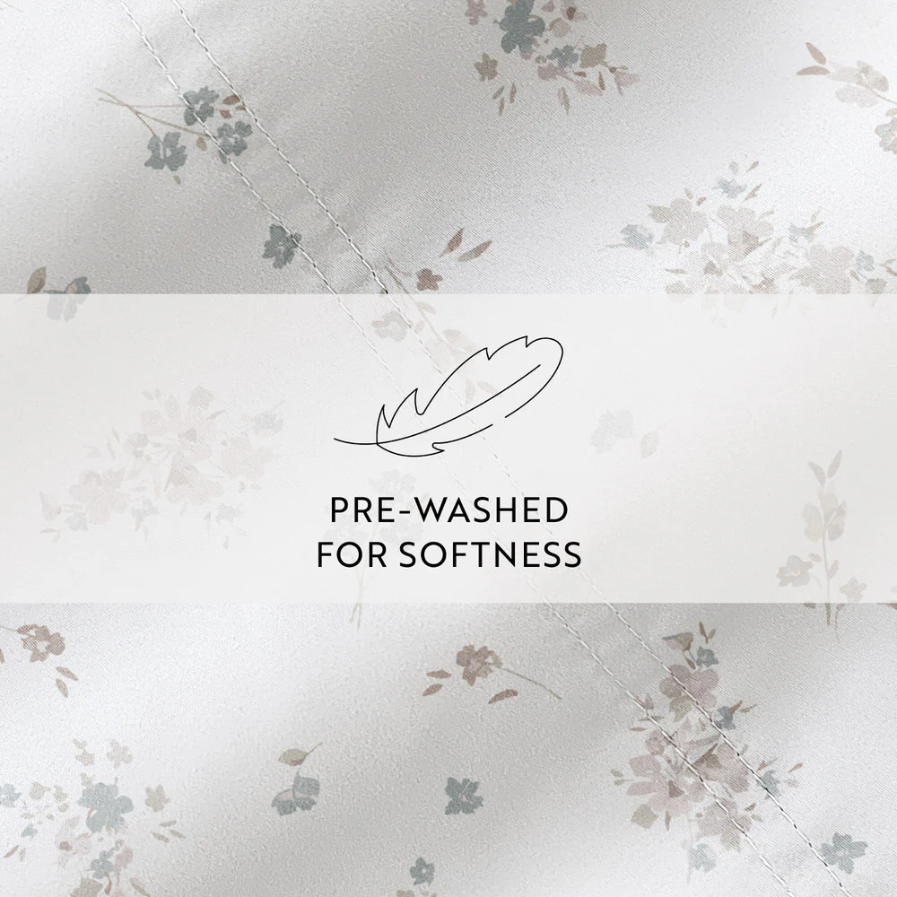 Bouquet Bliss 4-Piece Long Staple Cotton Sheet Set - Image 14