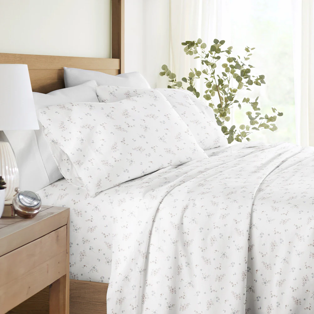 Bouquet Bliss 4-Piece Long Staple Cotton Sheet Set - Image 4