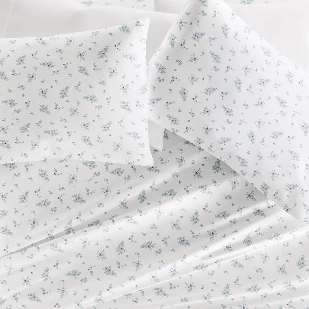Bouquet Bliss 4-Piece Long Staple Cotton Sheet Set - Image 5