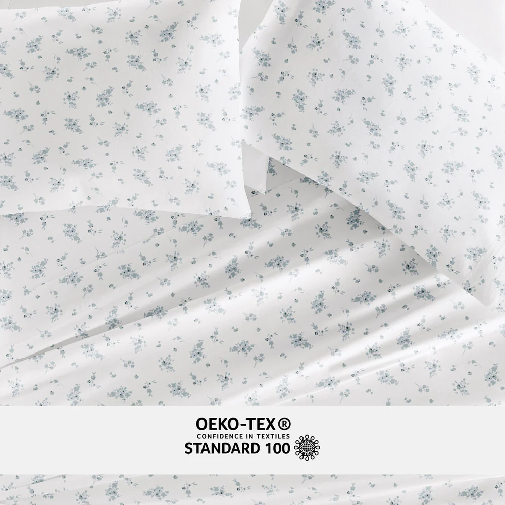 Bouquet Bliss 4-Piece Long Staple Cotton Sheet Set - Image 7