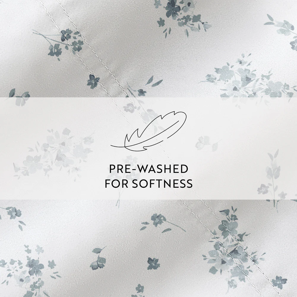 Bouquet Bliss 4-Piece Long Staple Cotton Sheet Set - Image 9