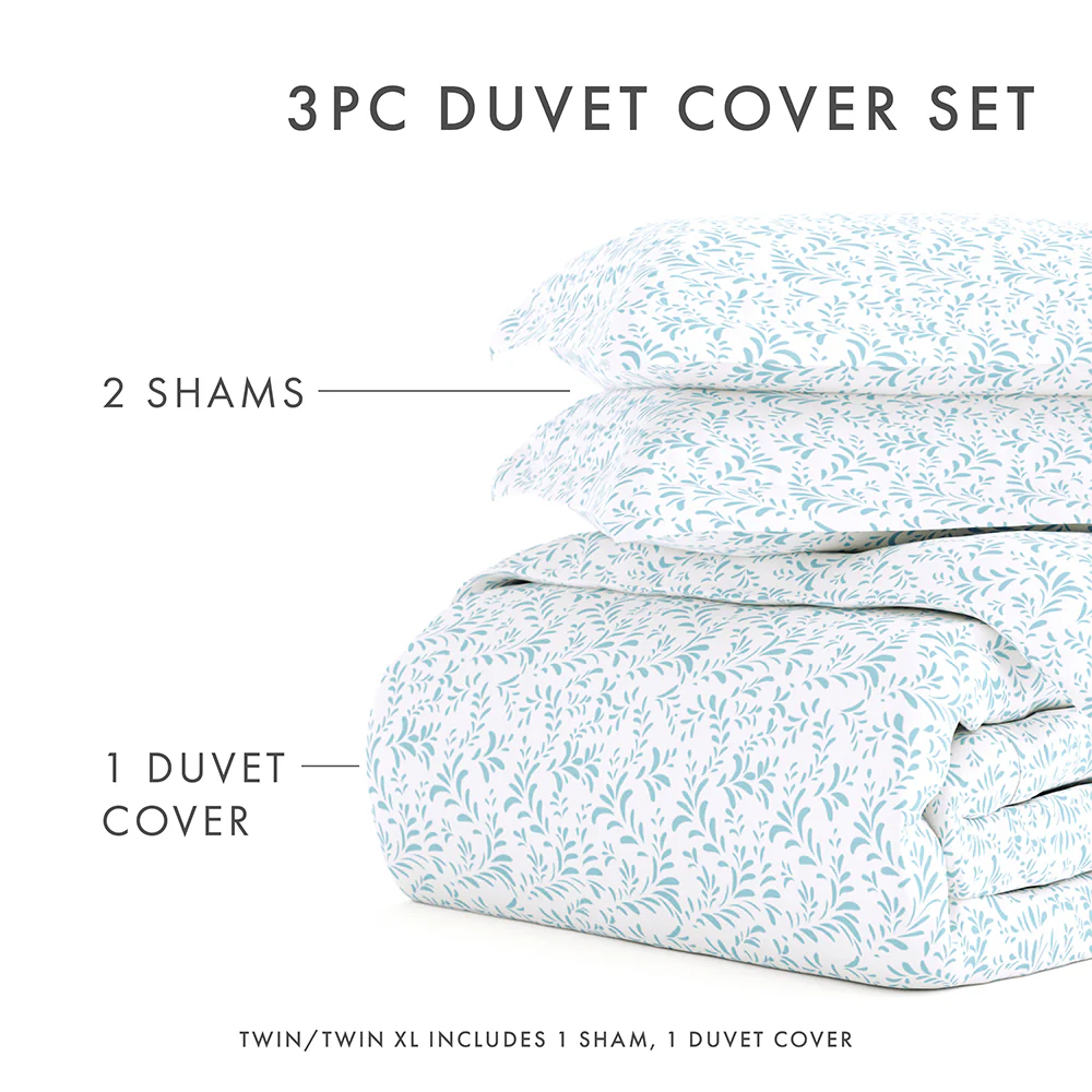 Burst of Vines Pattern 3-Piece Duvet Cover Set - Image 32
