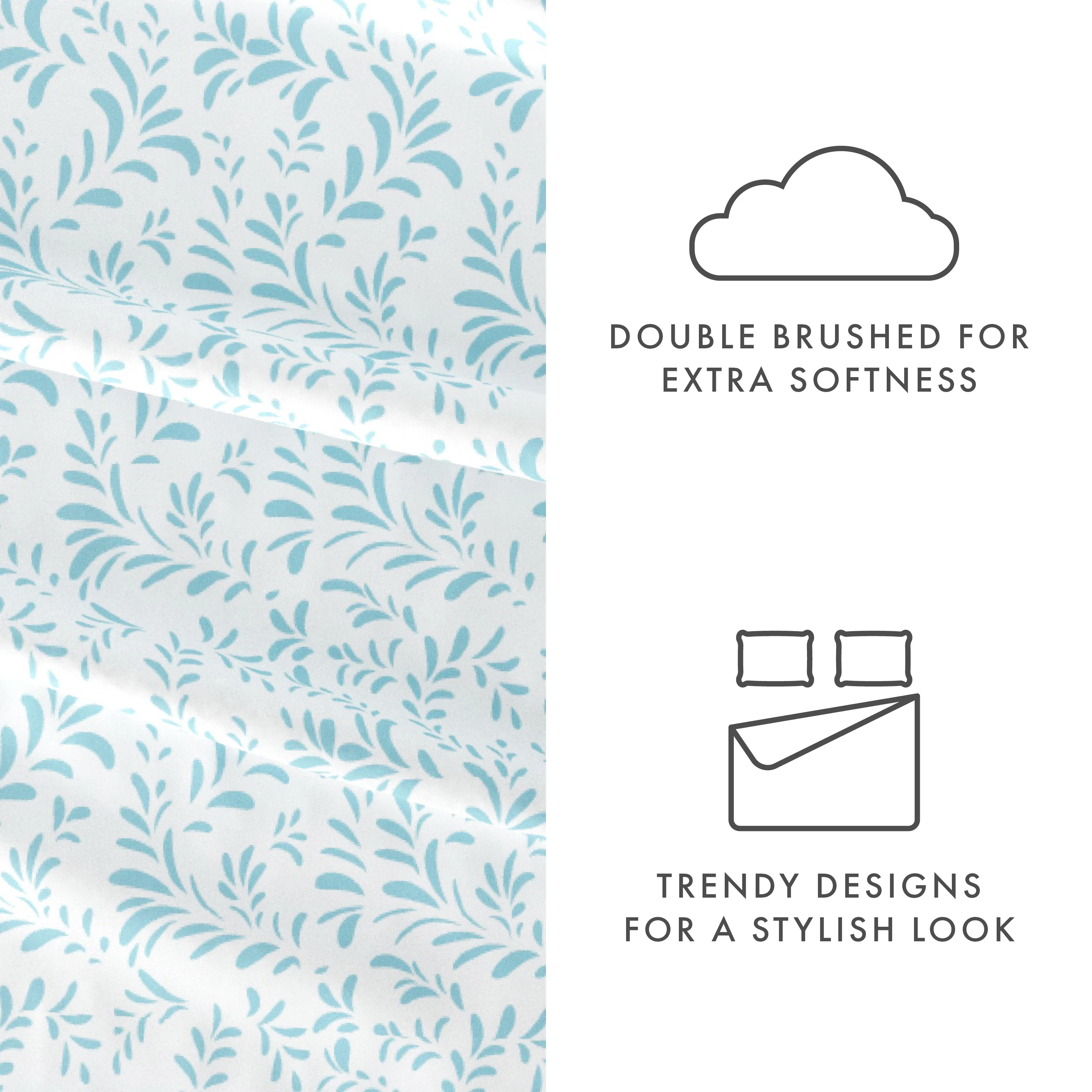 Burst of Vines Pattern 4-Piece Sheet Set - Image 16