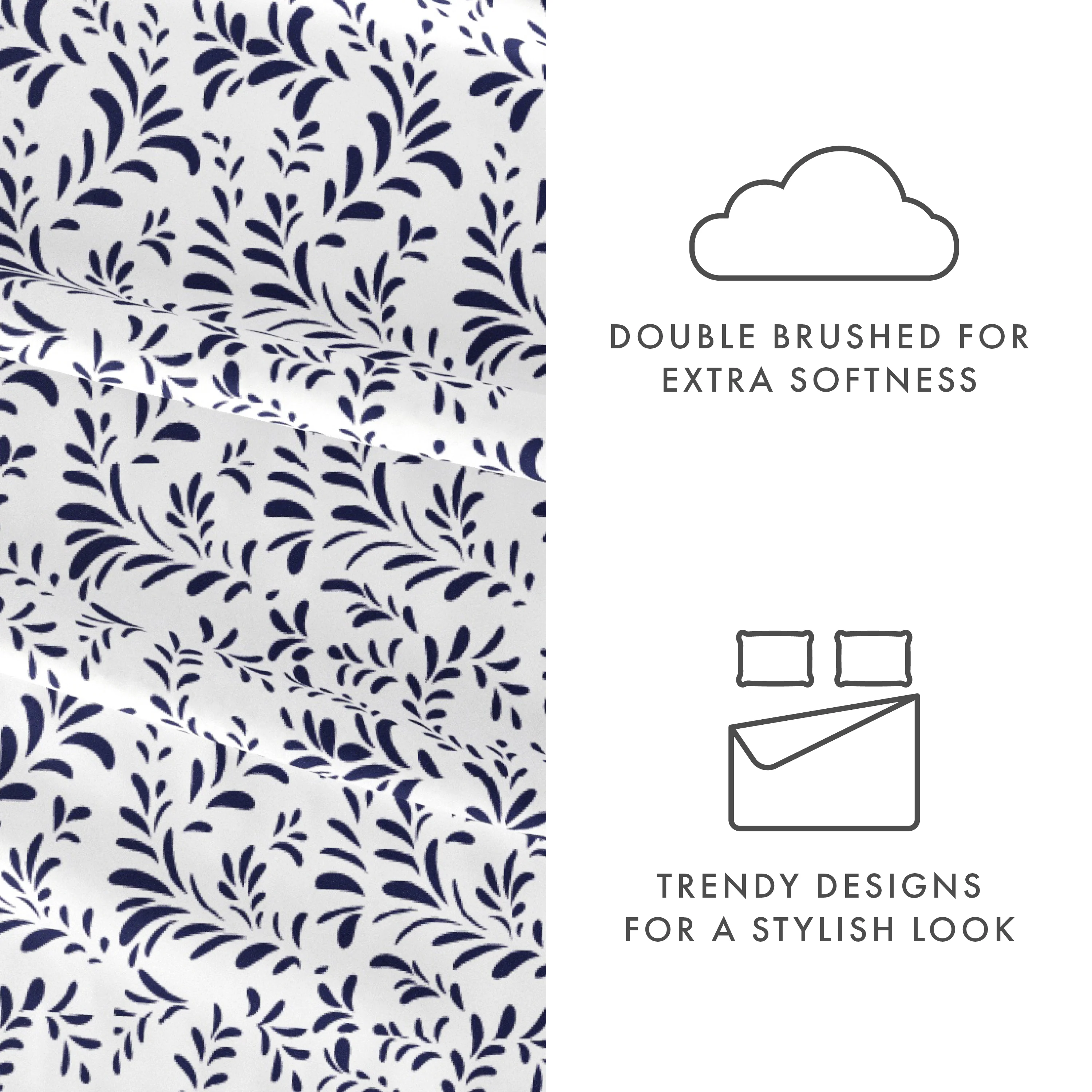 Burst of Vines Pattern 4-Piece Sheet Set - Image 18