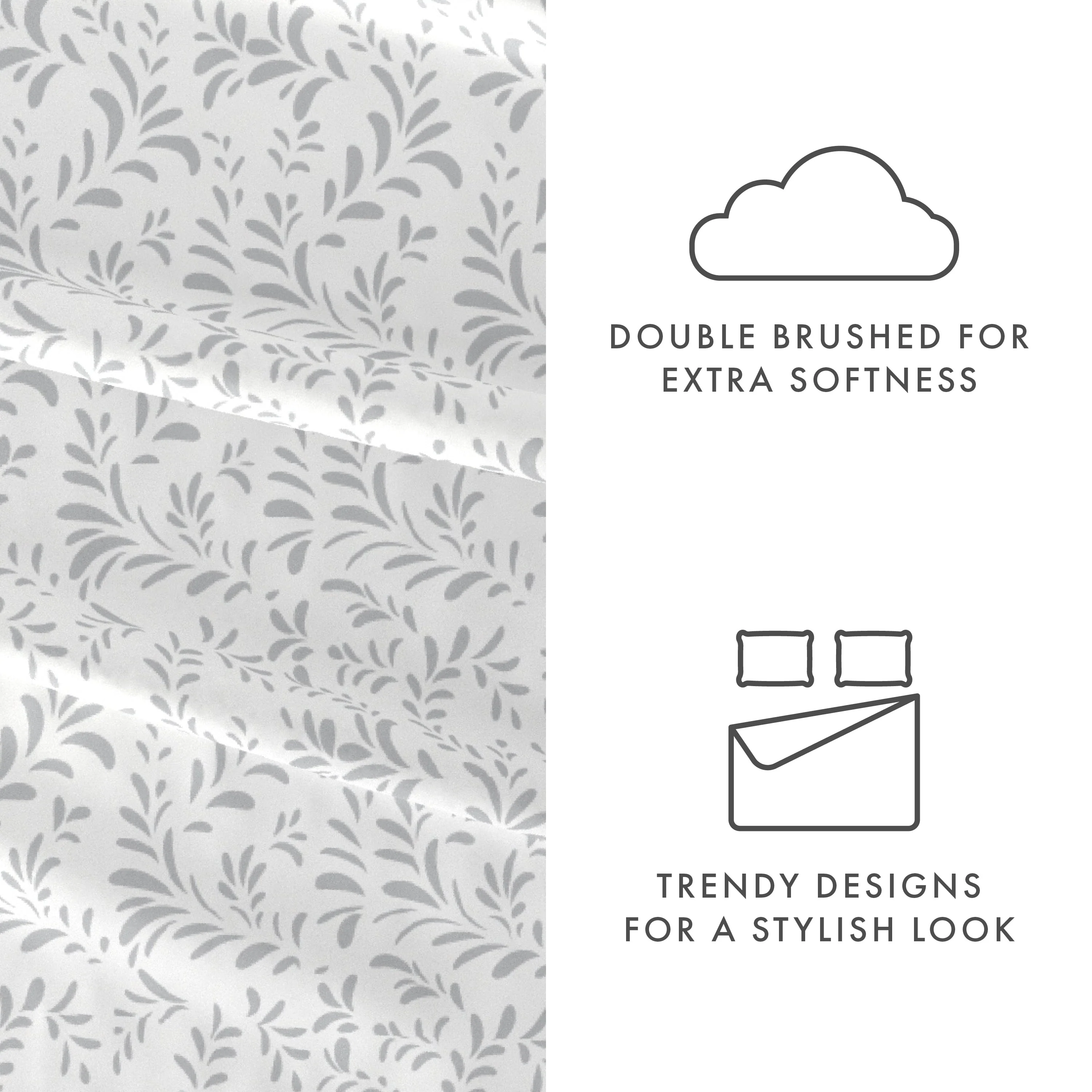 Burst of Vines Pattern 4-Piece Sheet Set - Sale - Image 17