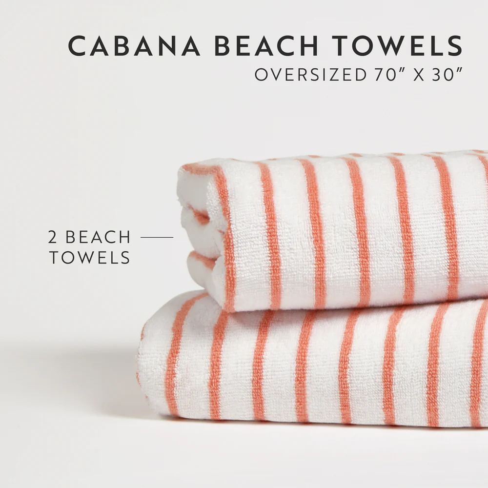 100% Cotton Cabana Towel Set (2-Pack) - Image 26