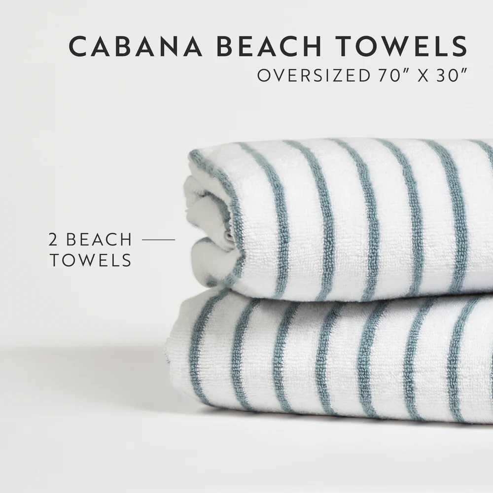 100% Cotton Cabana Towel Set (2-Pack) - Image 28