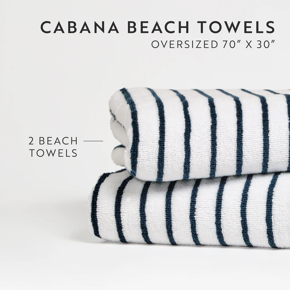 100% Cotton Cabana Towel Set (2-Pack) - Image 29