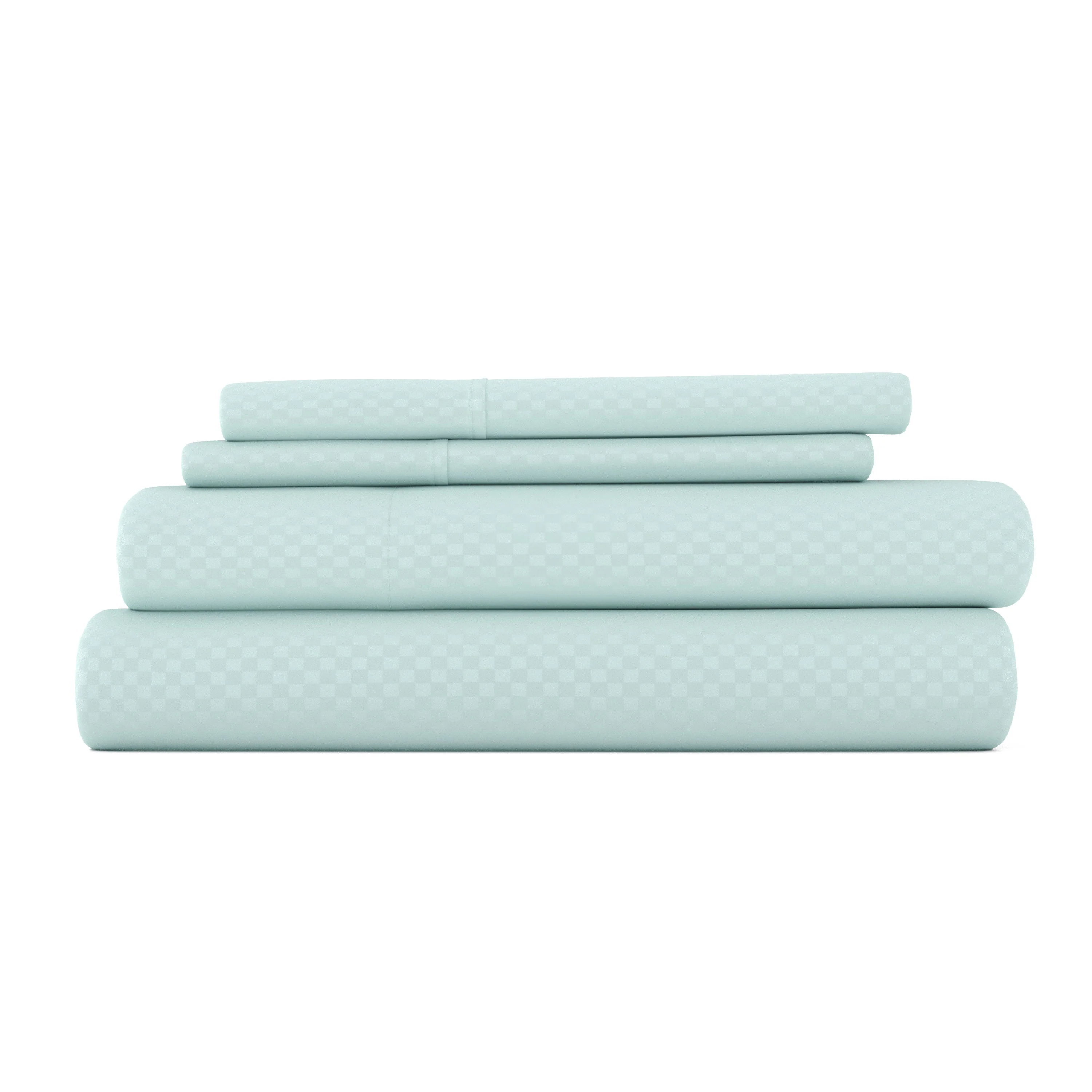 Checkered Embossed 4-Piece Sheet Set - Sale - Image 3