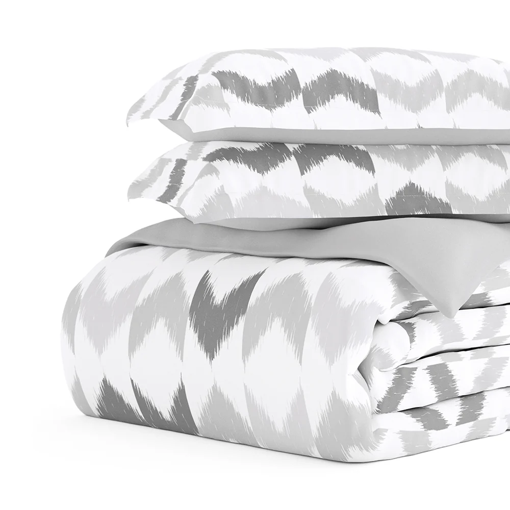 Chevron Sleep Pattern 3-Piece Reversible Duvet Cover Set - Image 7