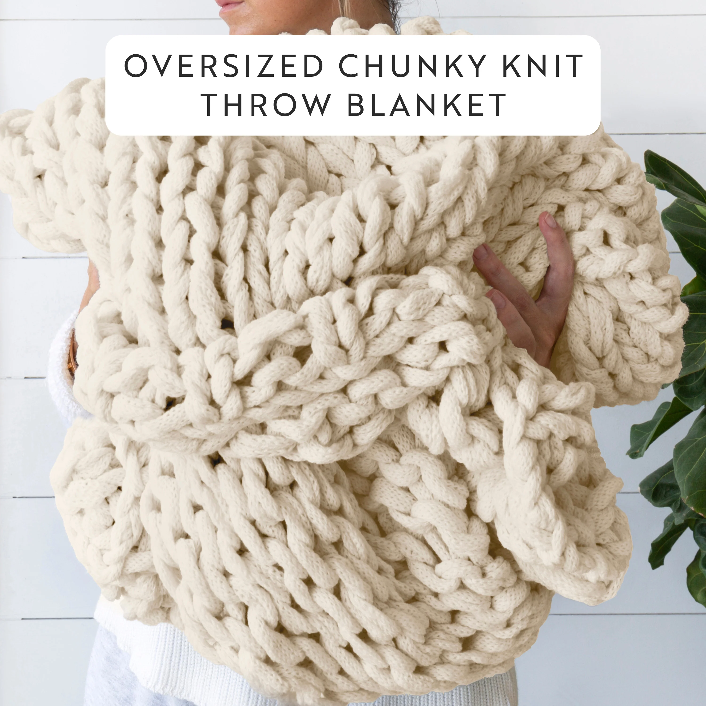 Chunky Knit Throw Blanket - Image 19