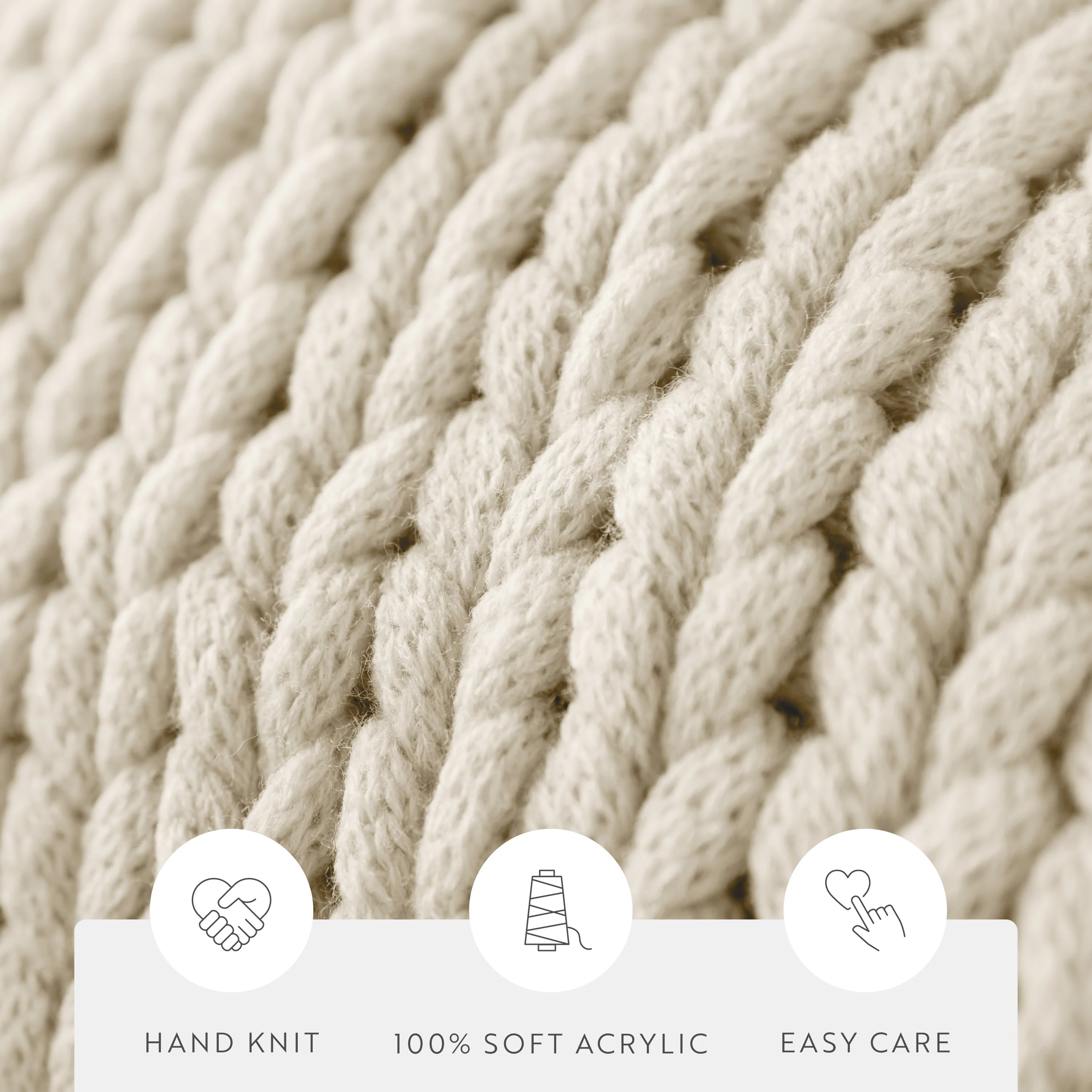 Chunky Knit Throw Blanket - Image 26