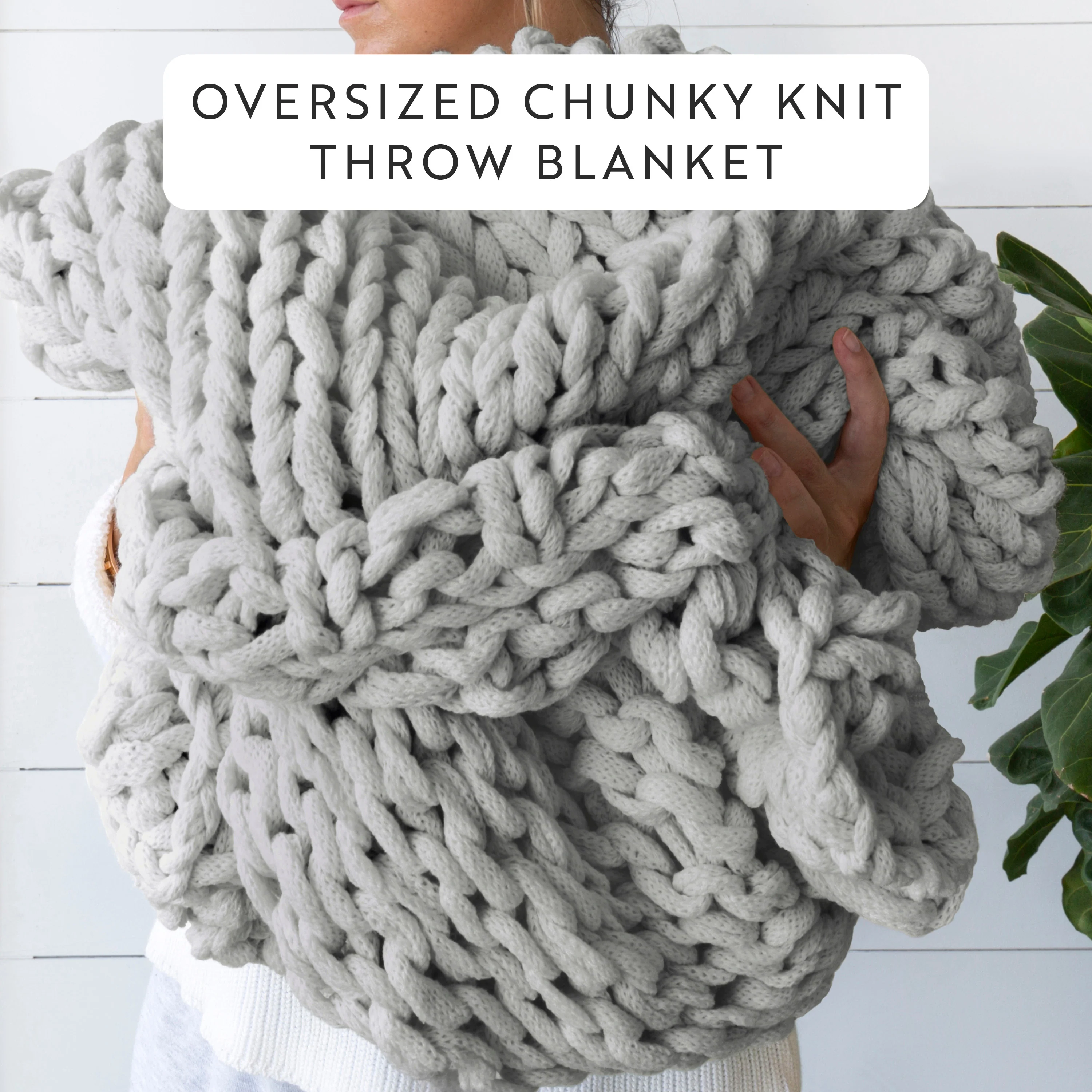 Chunky Knit Throw Blanket - Image 17