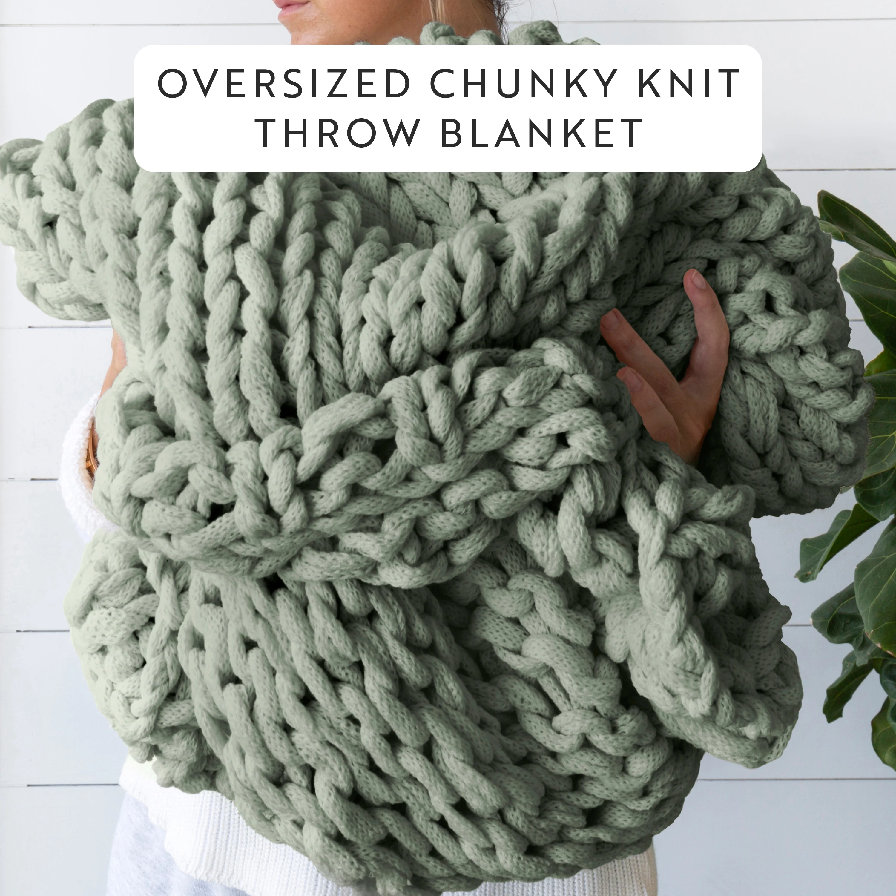 Chunky Knit Throw Blanket - Image 21