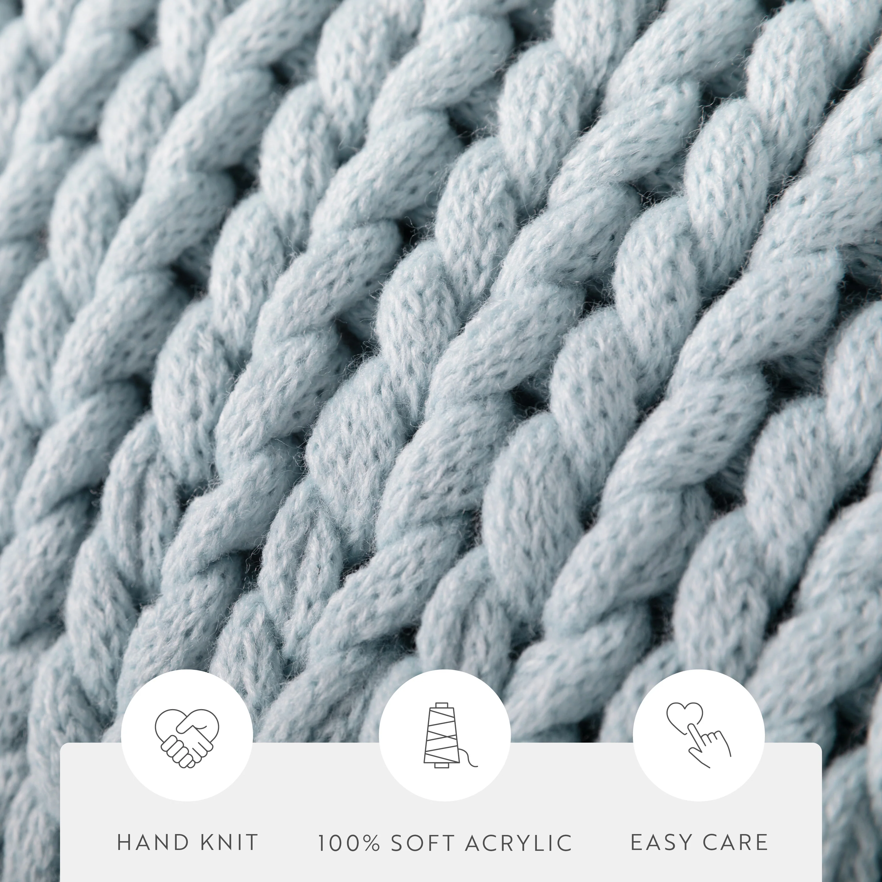 Chunky Knit Throw Blanket - Image 23