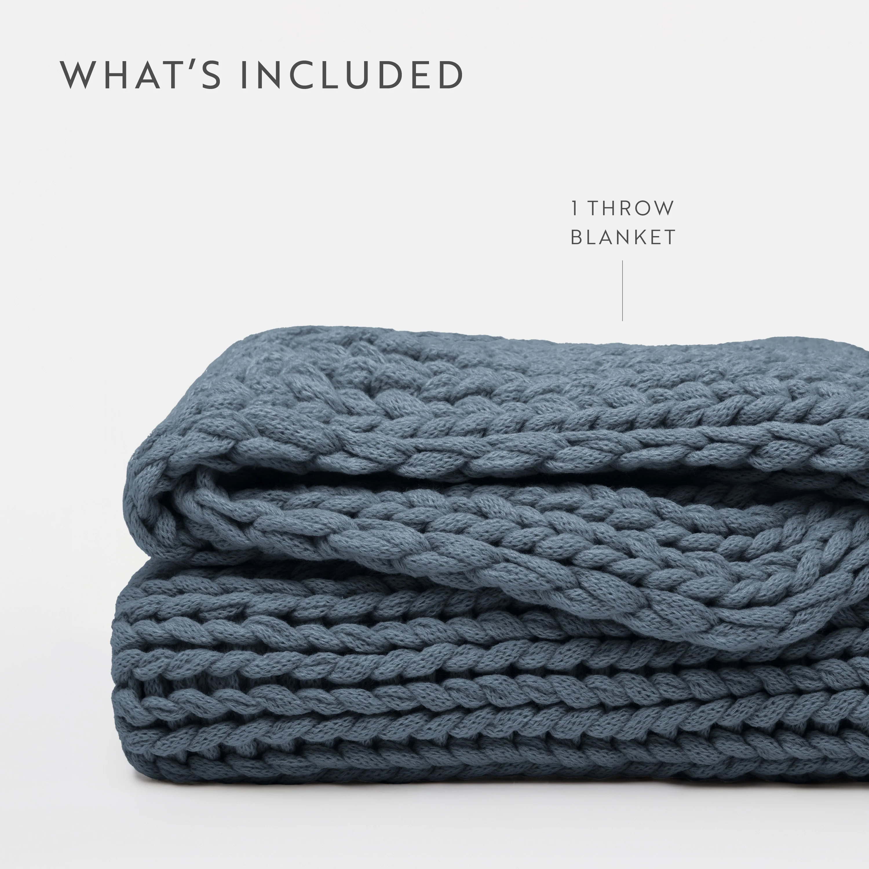 Chunky Knit Throw Blanket - Image 36