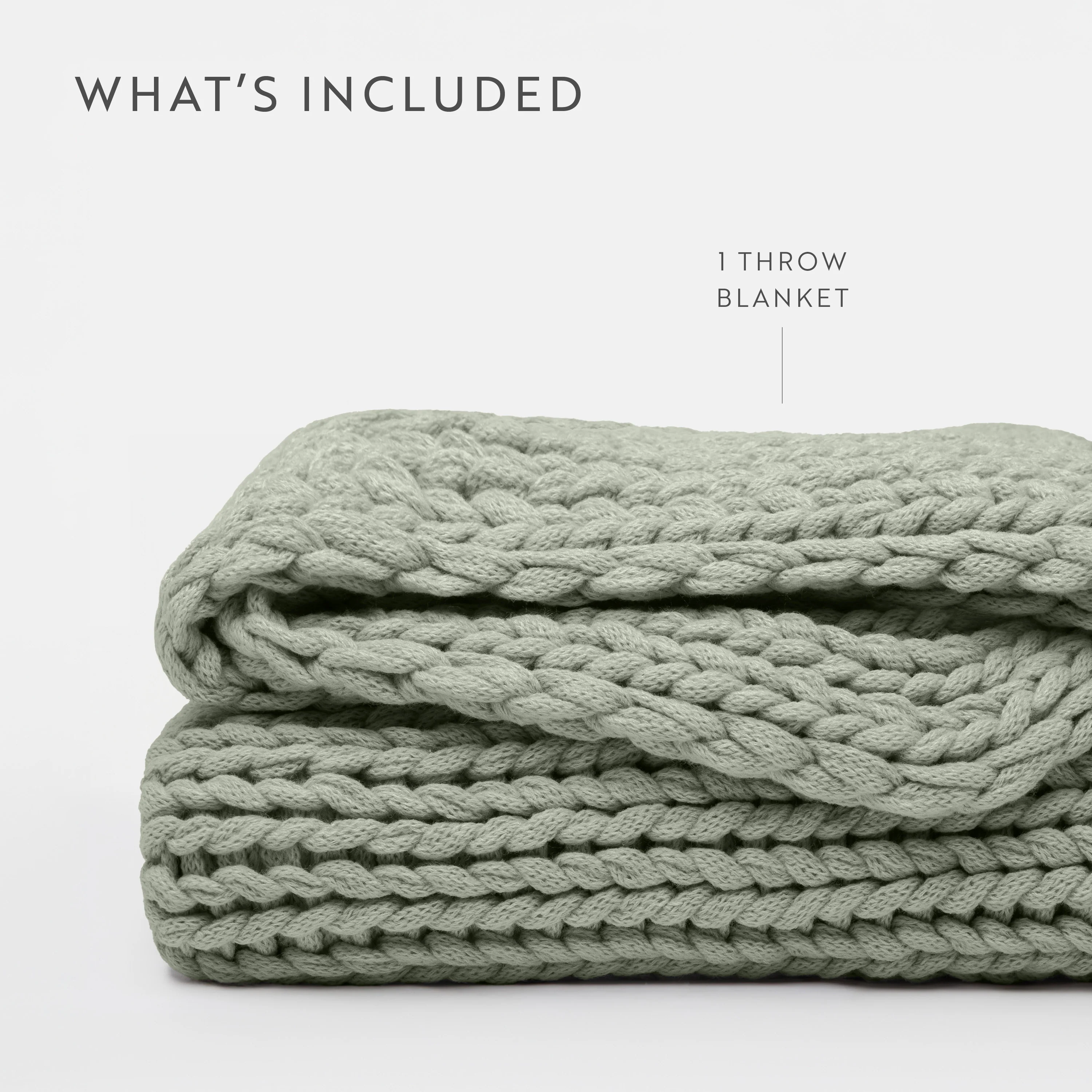 Chunky Knit Throw Blanket - Image 41