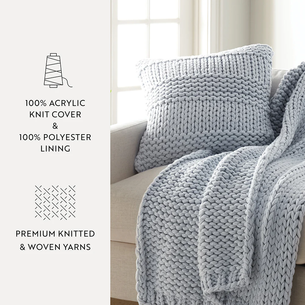 Chunky Knit Stitch Throw Pillow - Image 23