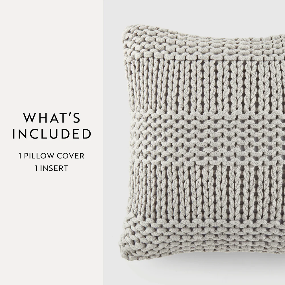 Chunky Knit Stitch Throw Pillow - Image 34