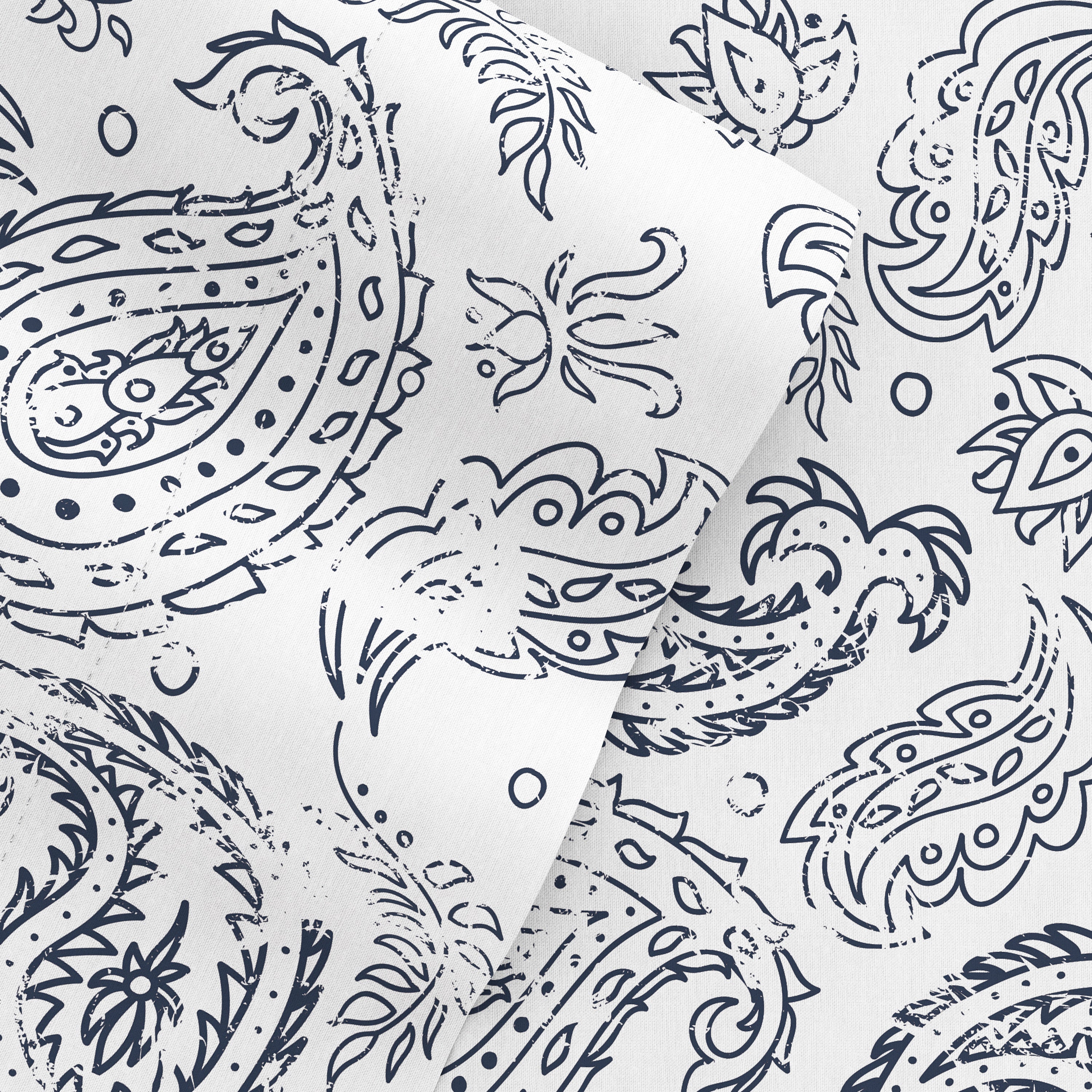 Coarse Paisley Pattern 4-Piece Sheet Set - Image 3